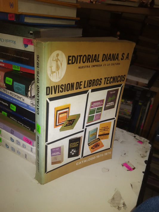 DIVISIÓN DE LIBROS TÉCNICOS. CATÁLOGO 1975-1976 USADO EDUCACIÓN LITERARIO 207