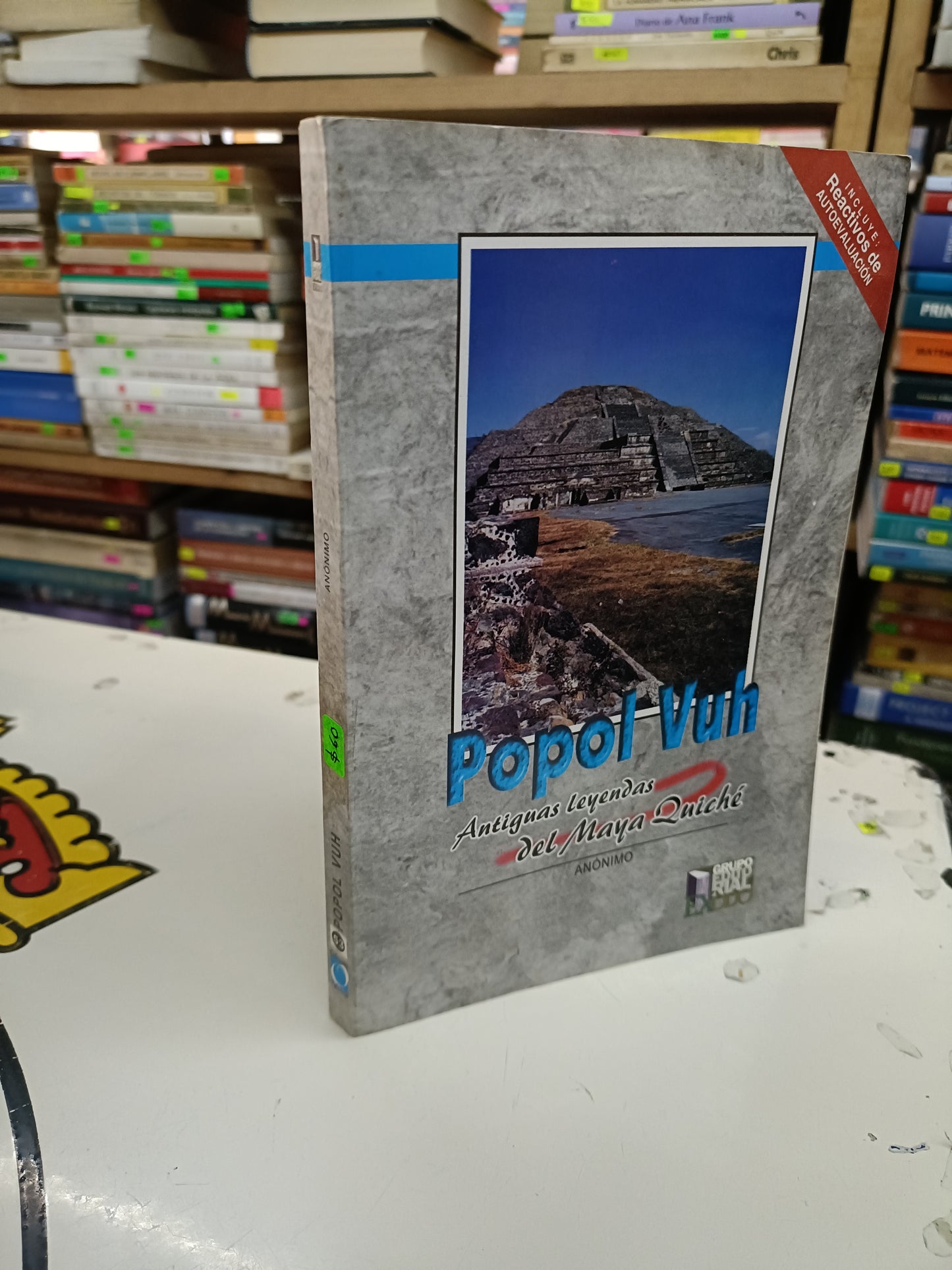 POPOL VUH POR AUTOR ANÓNIMO USADO NOVELA LITERARIO 207