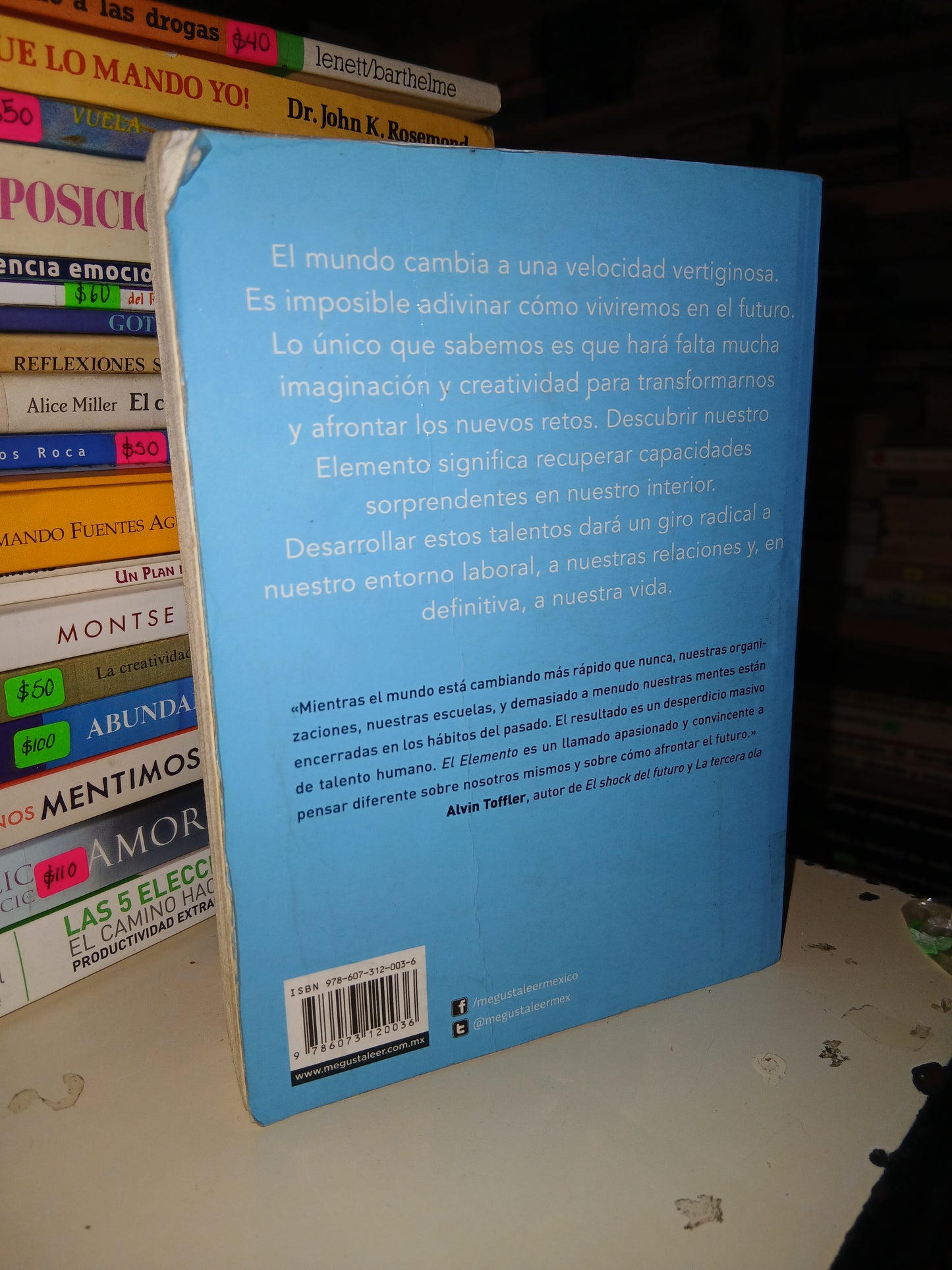 EL ELEMENTO POR KEN ROBINSON USADO SUPERACIÓN PERSONAL LITERARIO 207