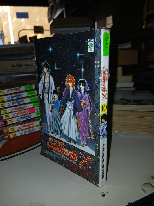 SAMURÁI X 10: MAESTRO Y ESTUDIANTE DE LA ESPADA POR NOBUHIRO WATSUKI USADO MANGA LITERARIO 207