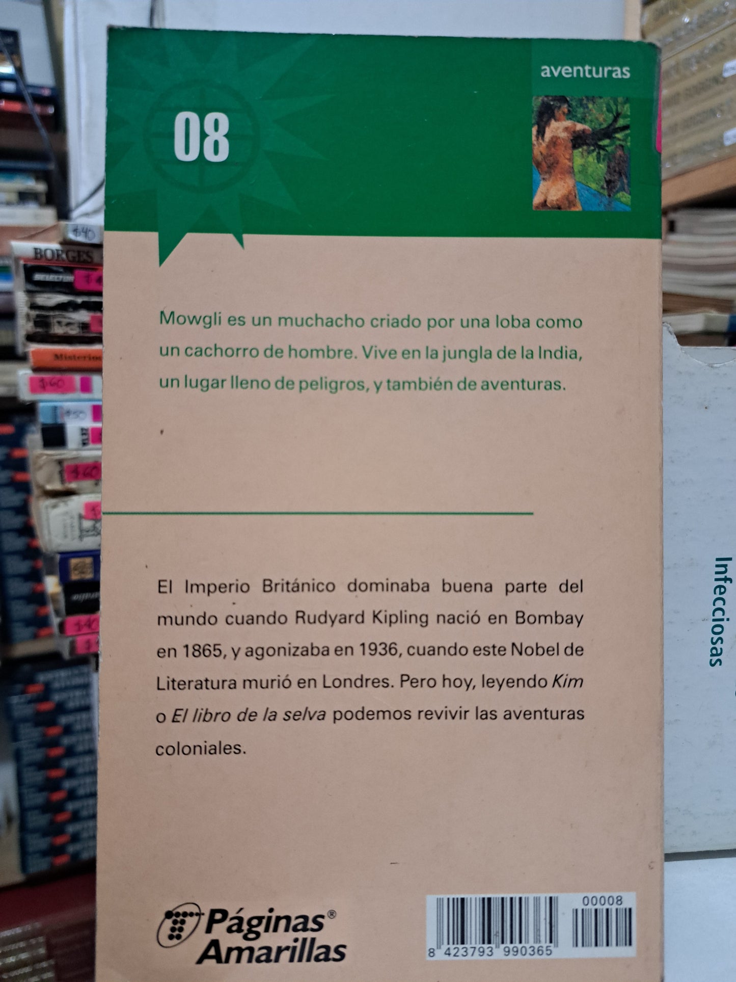 LOS HERMANOS DE MOWGLI RUDYARD KIPLING USADO NOVELA JUÁREZ