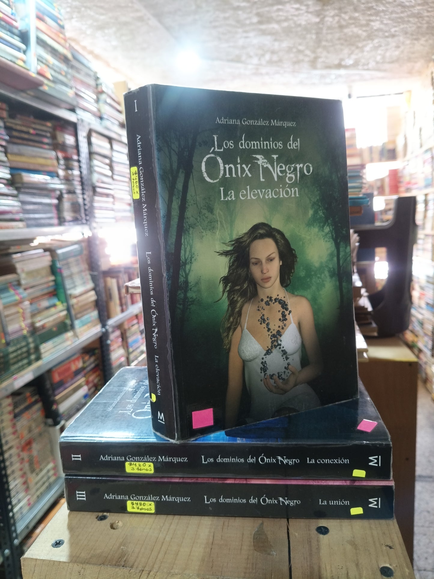 SAGA LOS DOMINIOS DEL ONIX NEGRO POR ADRIANA GONZALEZ MARQUEZ 3 TOMOS X $480 USADO NOVELA ALDAMA