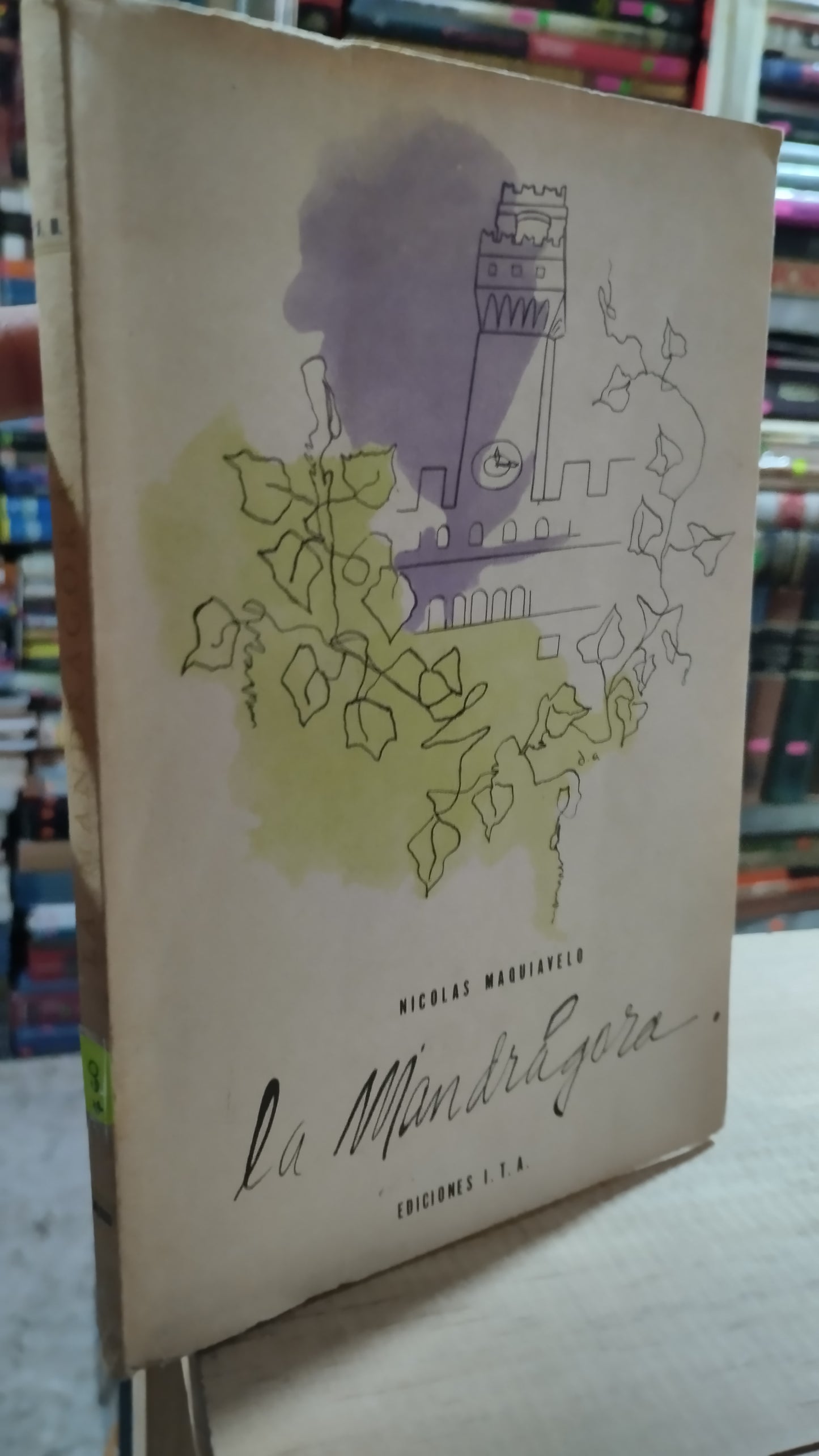LA MANDRAGORA POR NICOLAS MAQUIAVELO LIBRO USADO NOVELAS ALDAMA