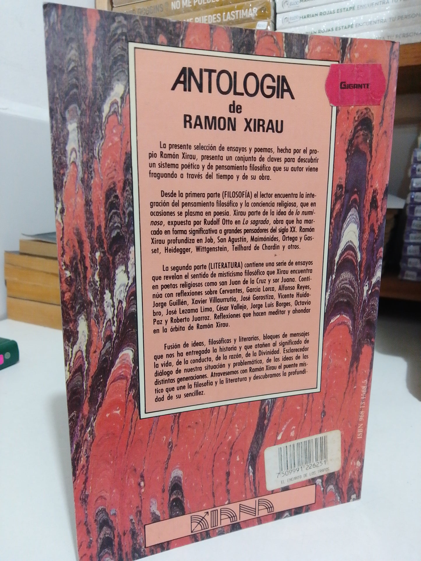 ANTOLOGÍA DE RAMÓN XIRAU USADO NOVELA JUÁREZ