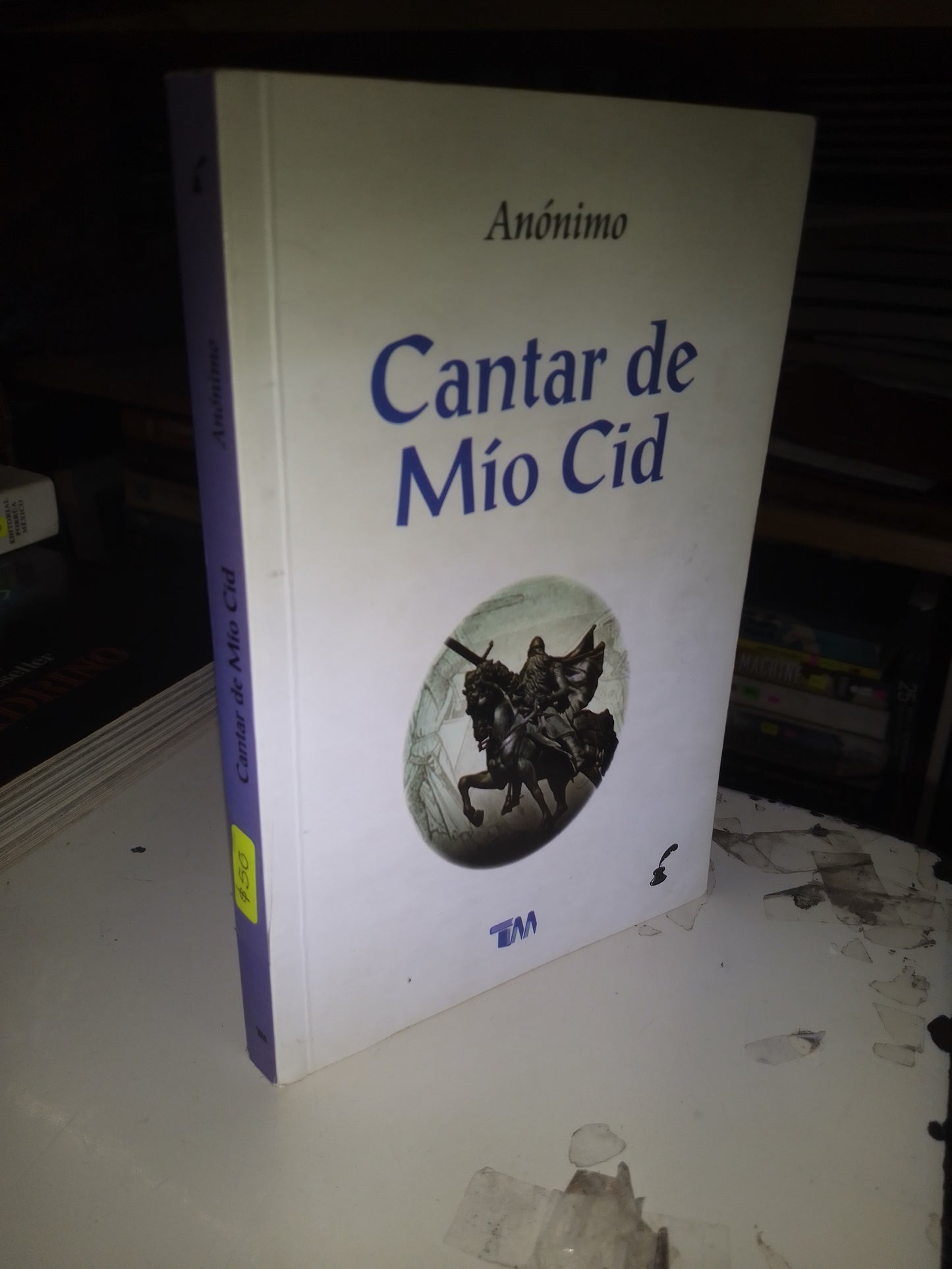 CANTAR DE MIO CID POR AUTOR ANÓNIMO USADO NOVELA LITERARIO 207