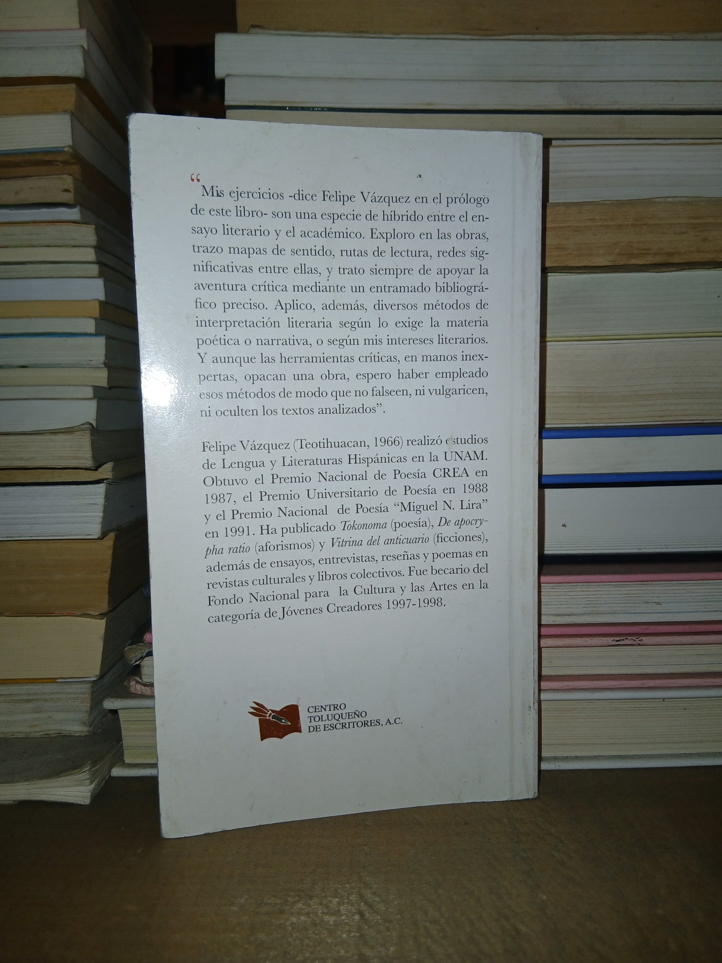 ARCHIPIÉLAGO DE SIGNOS ENSAYOS DE LITERATURA MEXICANA POR FELIPE VÁZQUEZ USADO NOVELA LITERARIO 207