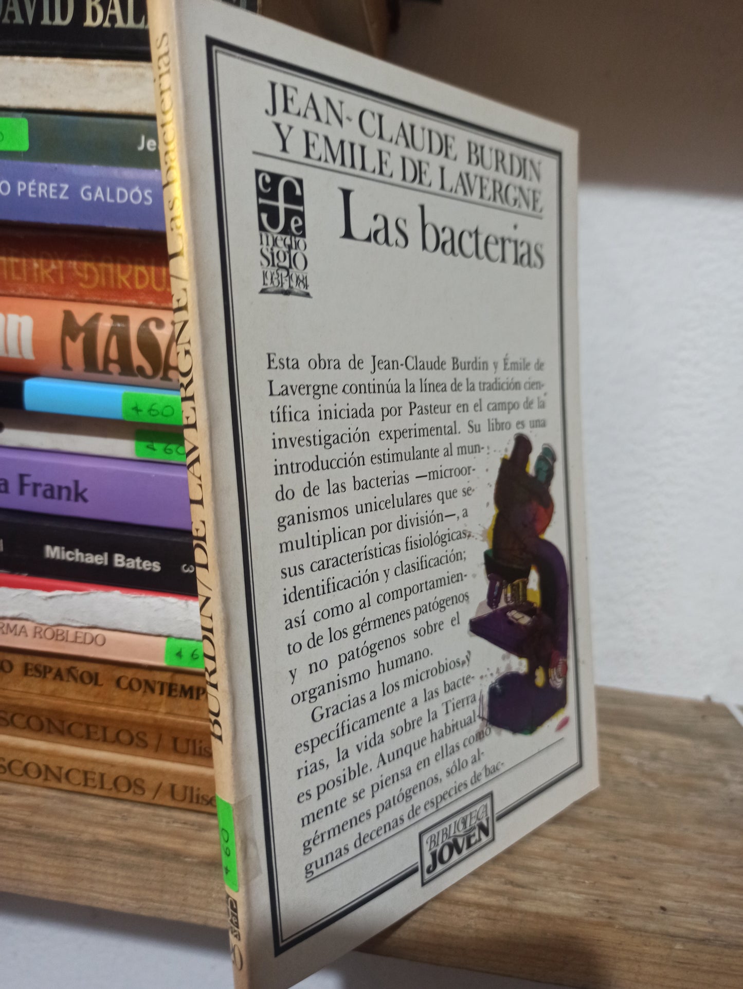 LAS BACTERIAS POR JEAN CLAUDE BURDIN USADO NOVELAS JUÁREZ