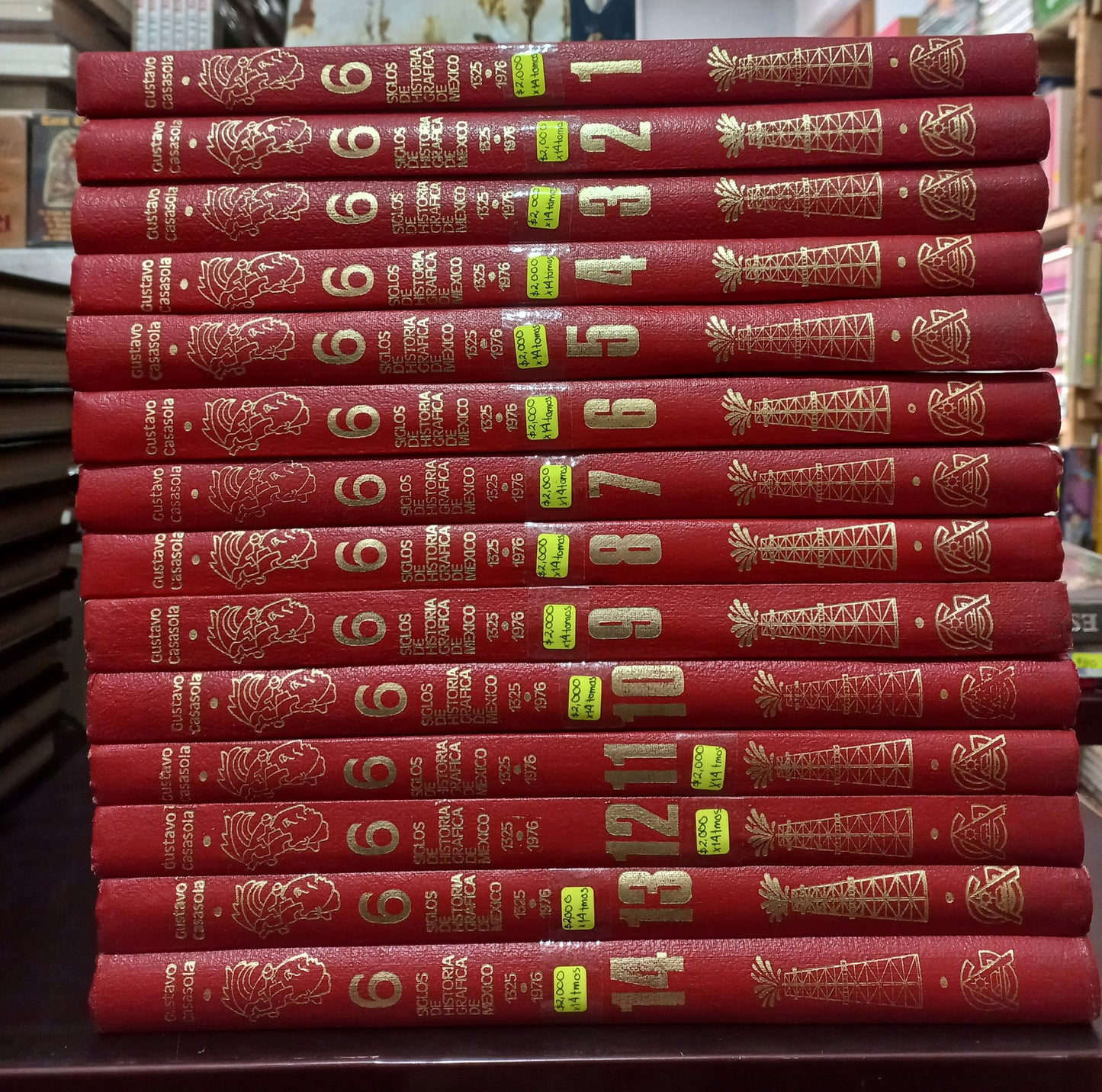 6 SIGLOS DE HISTORIA GRÁFICA DE MÉXICO 1325-1976 (14 TOMOS) POR GUSTAVO CASASOLA USADO HISTORIA LITERARIO 305
