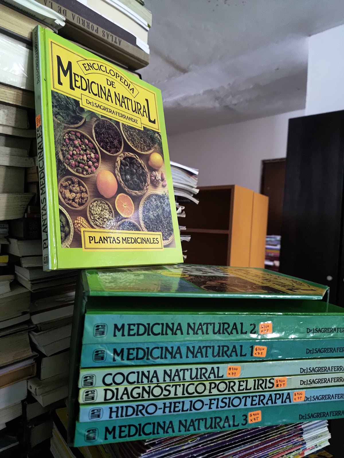 ENCICLOEDIA DE MEDICINA NATURAL POR J. SAGRERA FERRANDIZ USADO SALUD JUAREZ 515 7 TOMOS POR $700