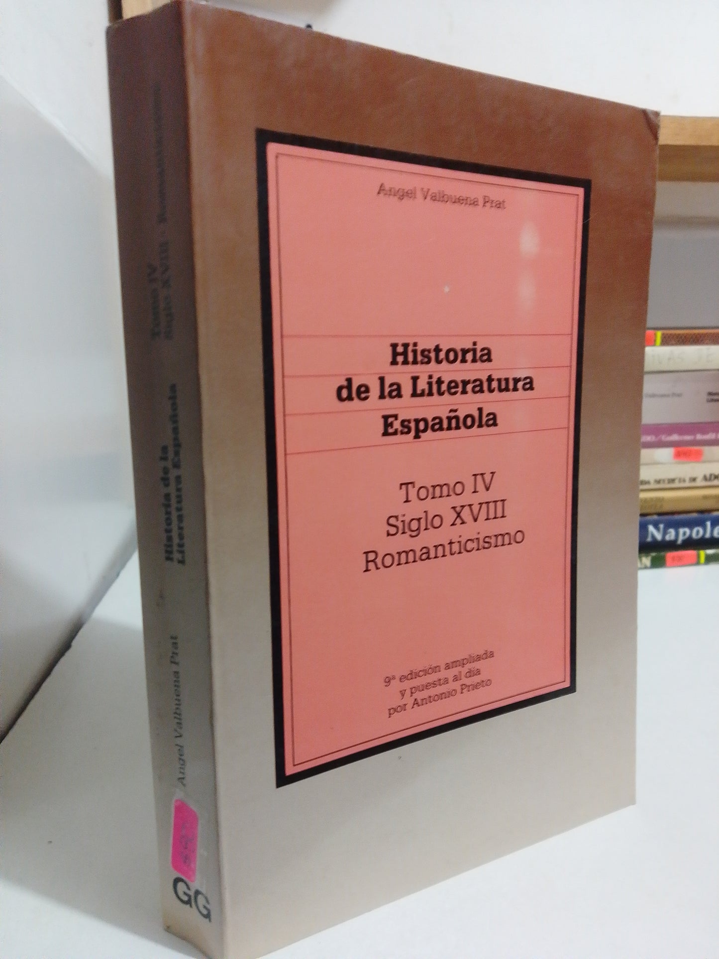 HISTORIA DE LA LITERATURA ESPAÑOLA TOMO IV POR ANGEL VALBUENA USADO HISTORIA JUAREZ