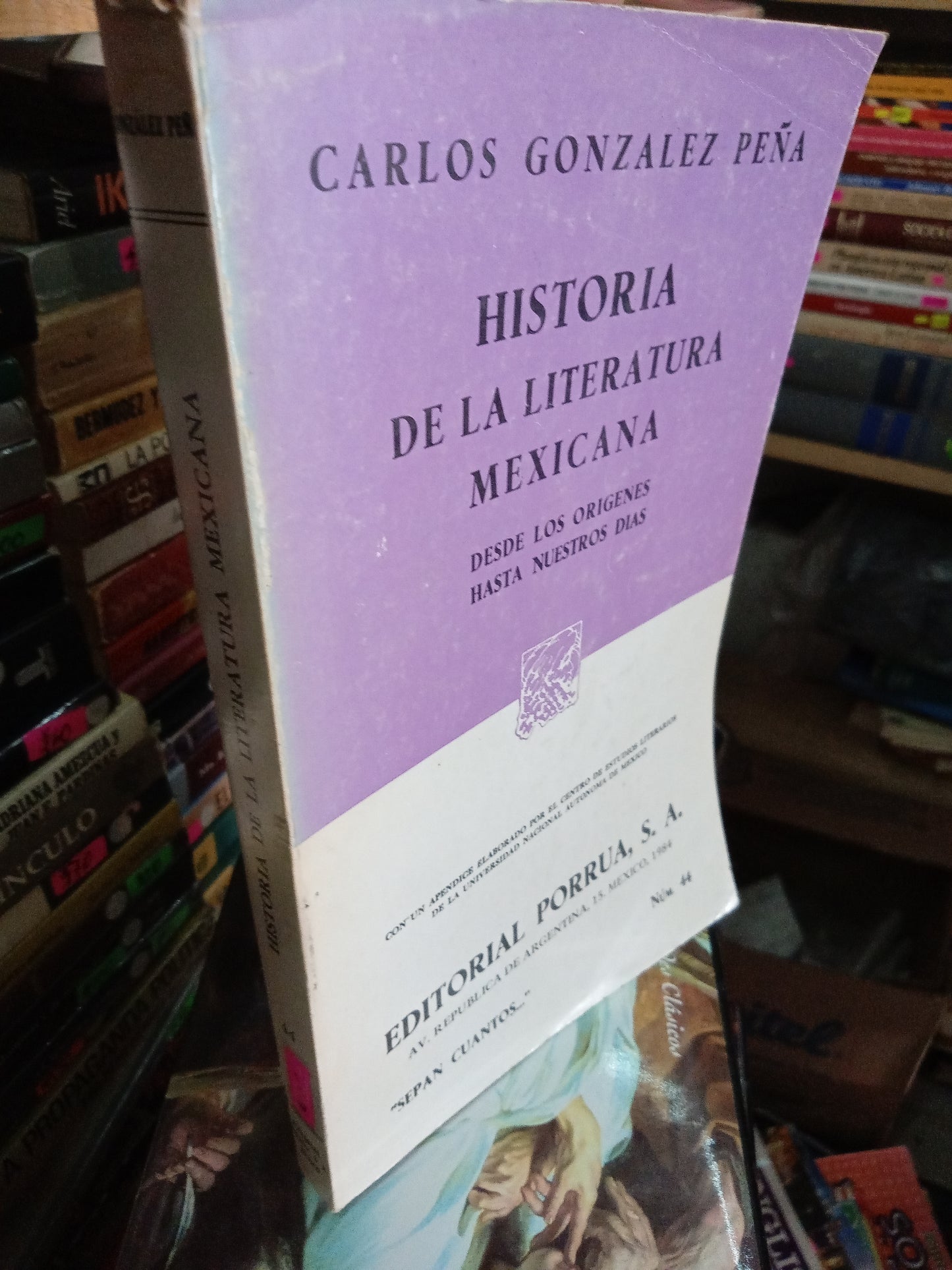 HISTORIA DE LA LITERATURA MEXICANA POR CARLOS GONZÁLEZ PEÑA USADO NOVELA LITERARIO 207