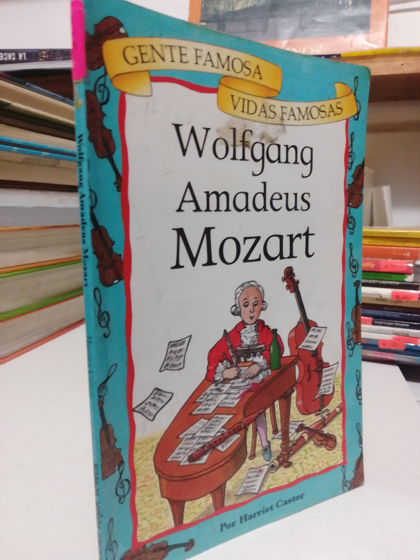 WOLFGANG AMADEUS MOZART POR HARRIET CASTOR USADO INFANTIL JUAREZ