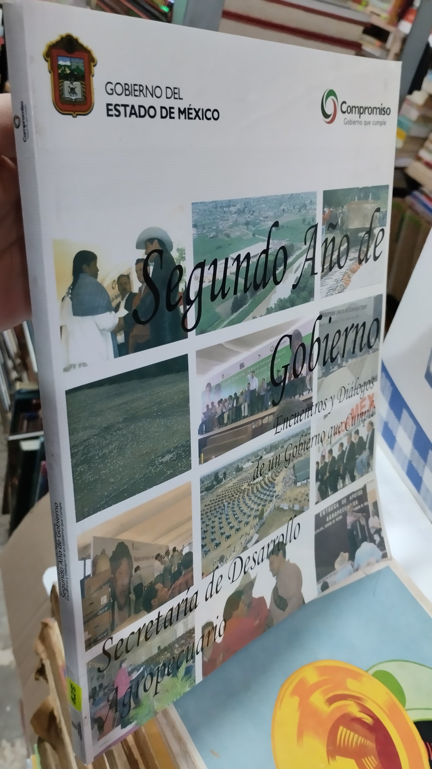 SEGUNDO AÑO DE GOBIERNO POR LA SECRETARIA DE DESARROLLO AGROPECUARIO LIBRO USADO ESTADO DE MEXICO ALDAMA