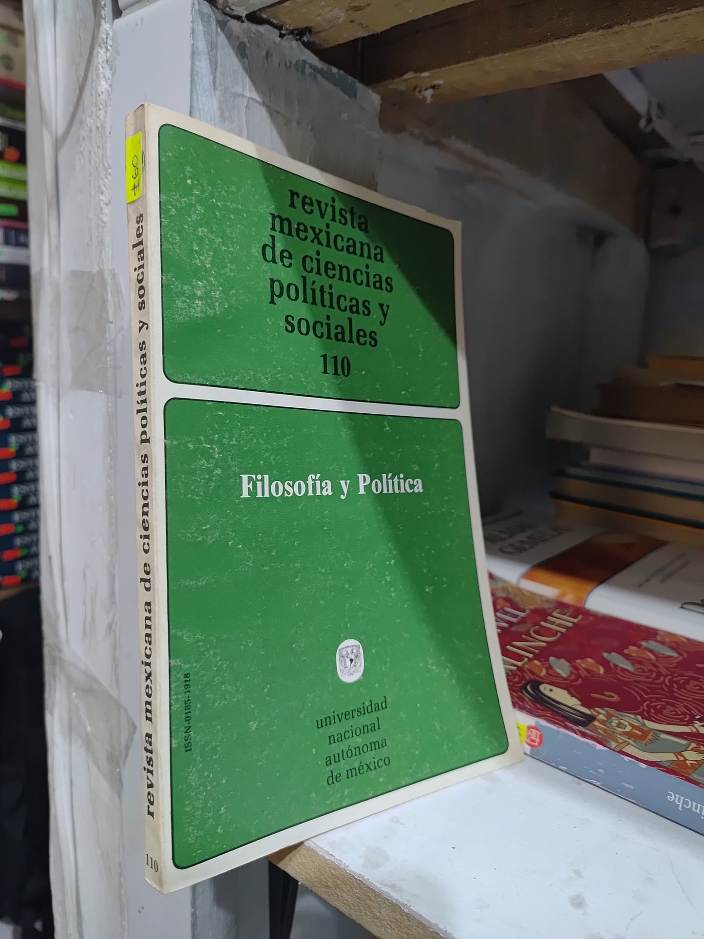 REVISTA MEXICANA DE CIENCIAS POLITICAS Y SOCIALES 110 POR LA UNAM USADO SOCIOLOGIA JUAREZ