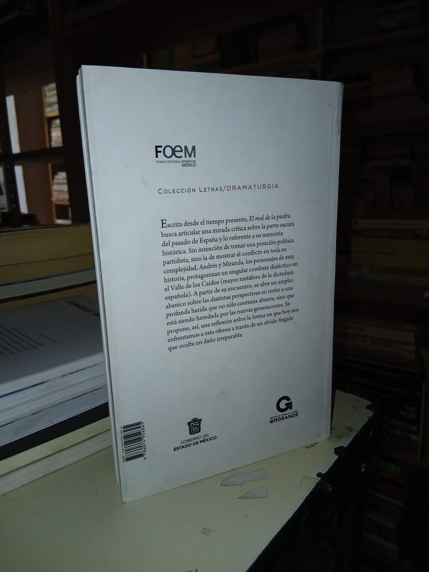 EL MAL DE LA PIEDRA POR BLANCA DOMÉNECH USADO TEATRO LITERARIO 207
