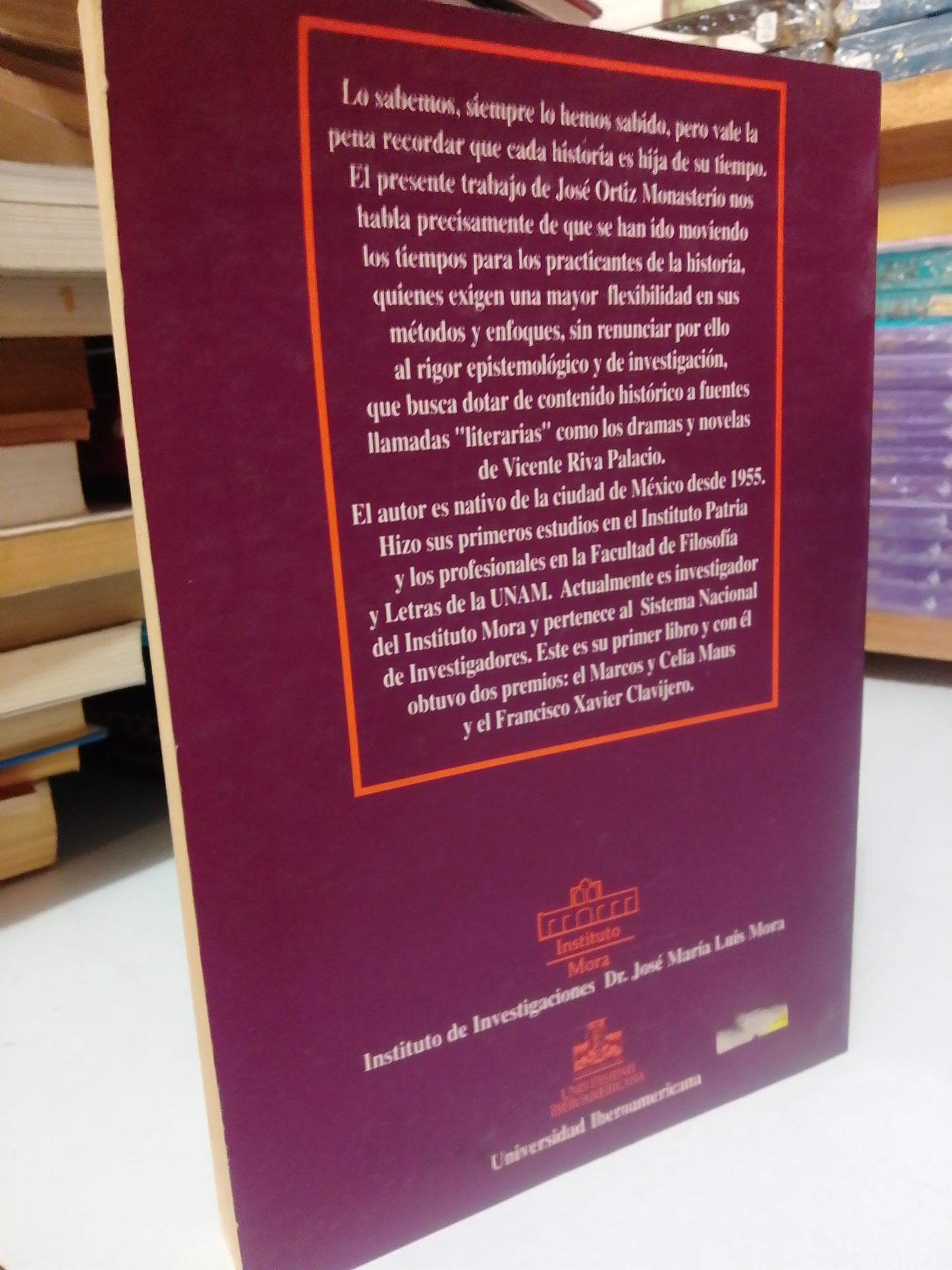 HISTORIA Y FICCION POR JOSE ORTIZ MONASTERIO USADO HISTORIA JUAREZ