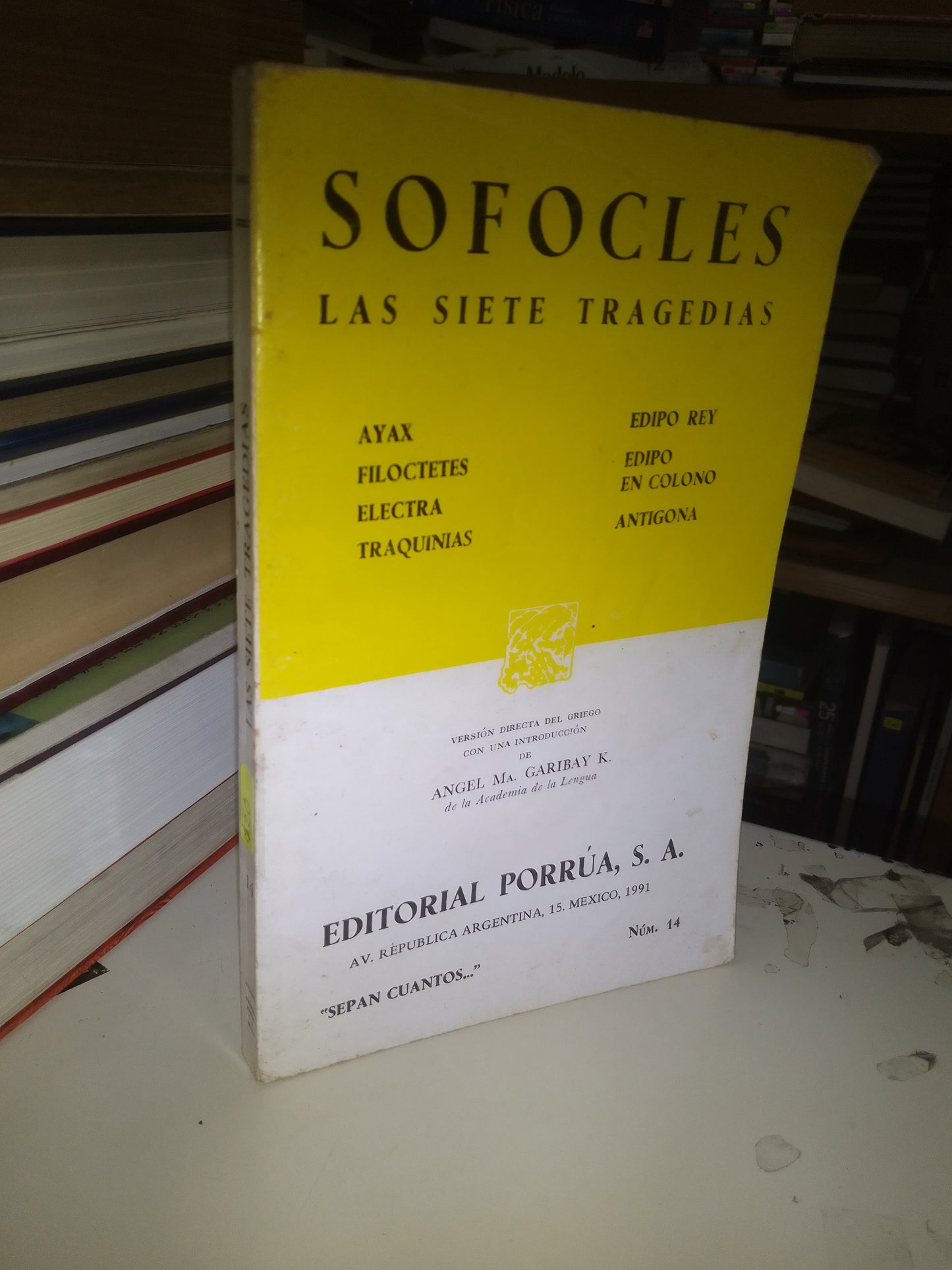 LAS SIETE TRAGEDIAS POR SOFOCLES USADO NOVELA LITERARIO 207