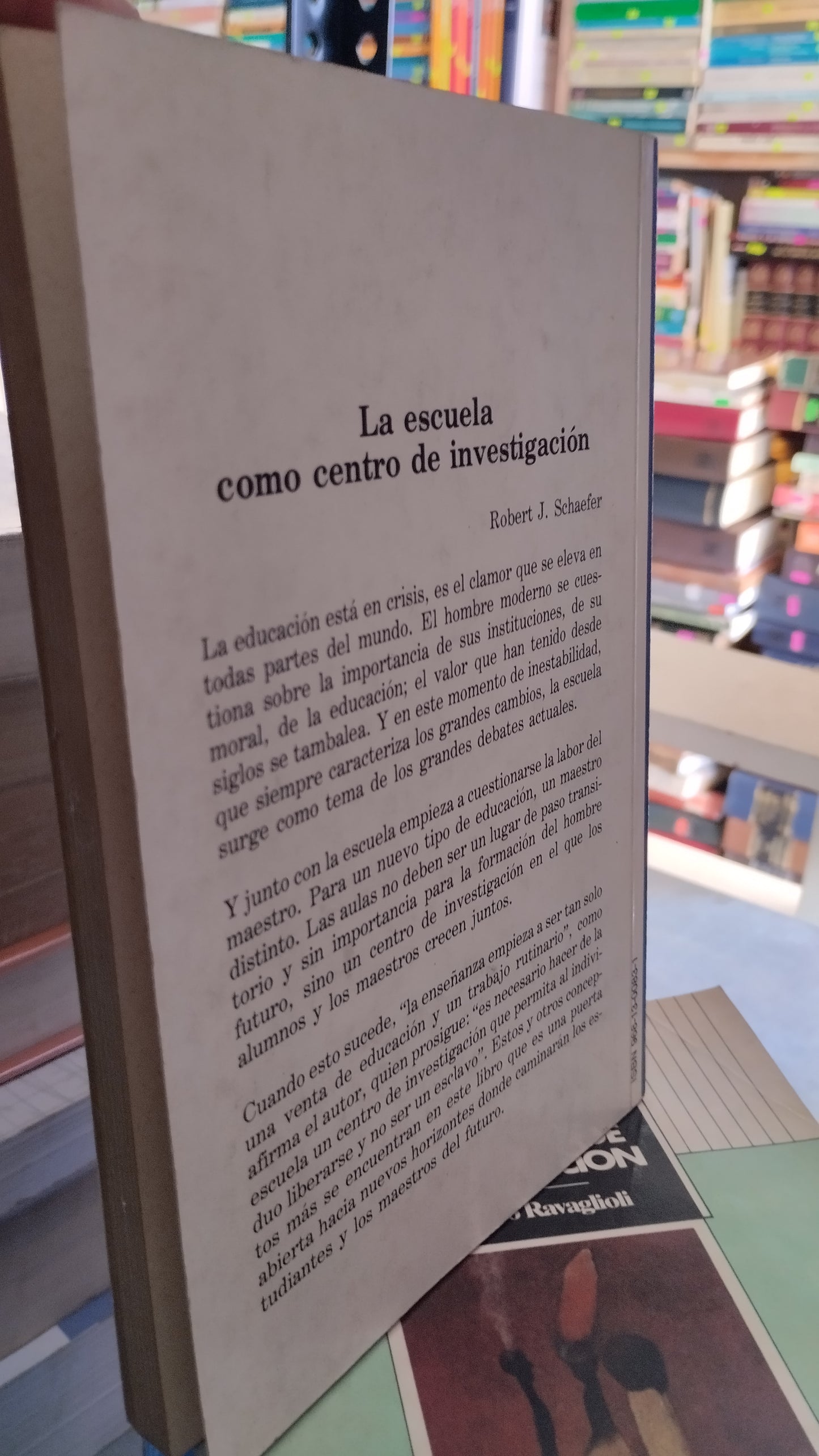 LA ESCUELA COMO CENTRO DE INVESTIGACIÓN POR ROBERT J SCHAEFER LIBRO USADO EDUCACIÓN ALDAMA