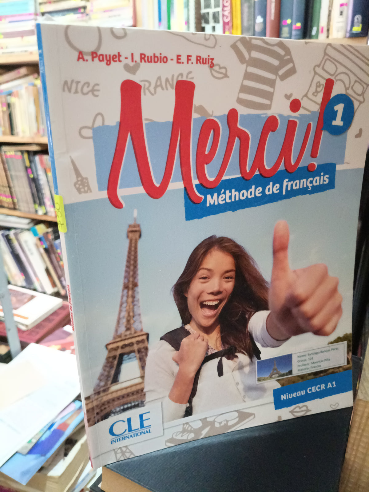 MERCI 1 METHODE DE FRANÇAIS USADO IDIOMAS LITERARIO 305