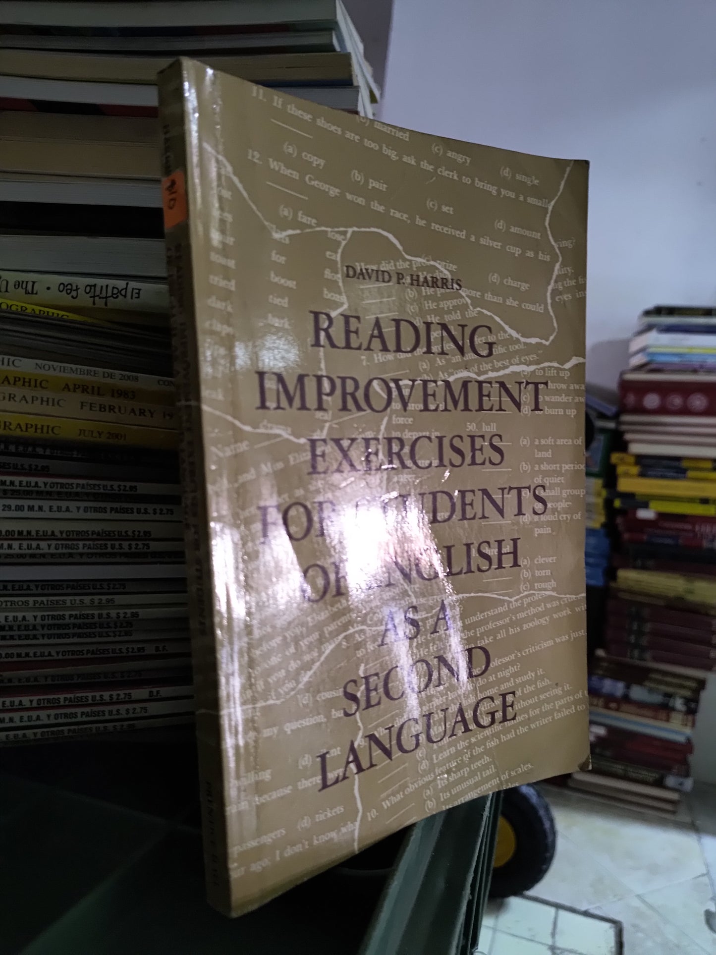 READING IMPROVEMENT EXCERCISES FOR STUDENTS OF ENGLISH AS A SECOND LANGUAGE POR DAVID P. HARRIS USADO IDIOMAS JUAREZ 515