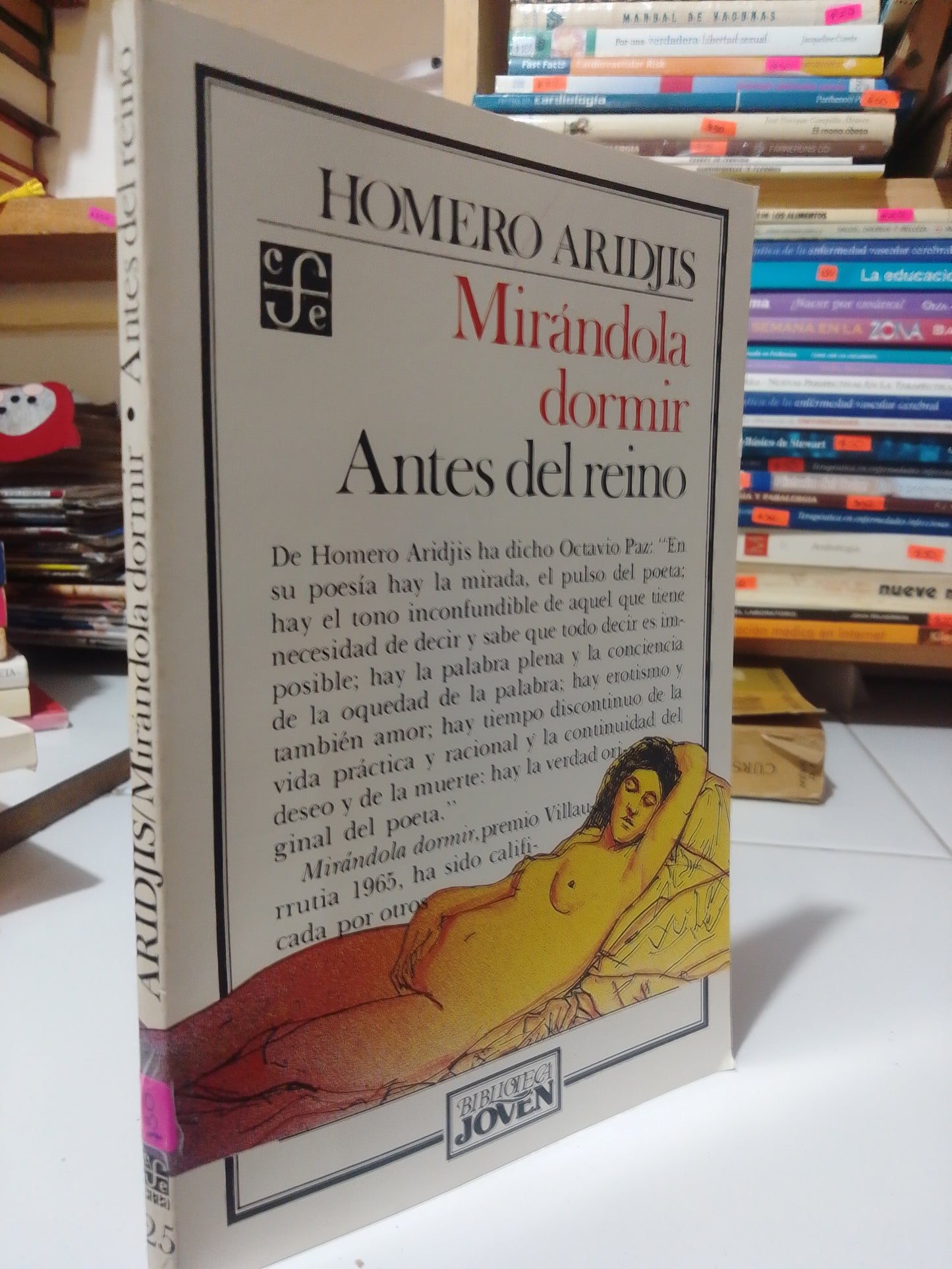MIRANDOLA DORMIR ANTES DEL REINO POR HOMERO ARIDJIS USADO NOVELA JUÁREZ