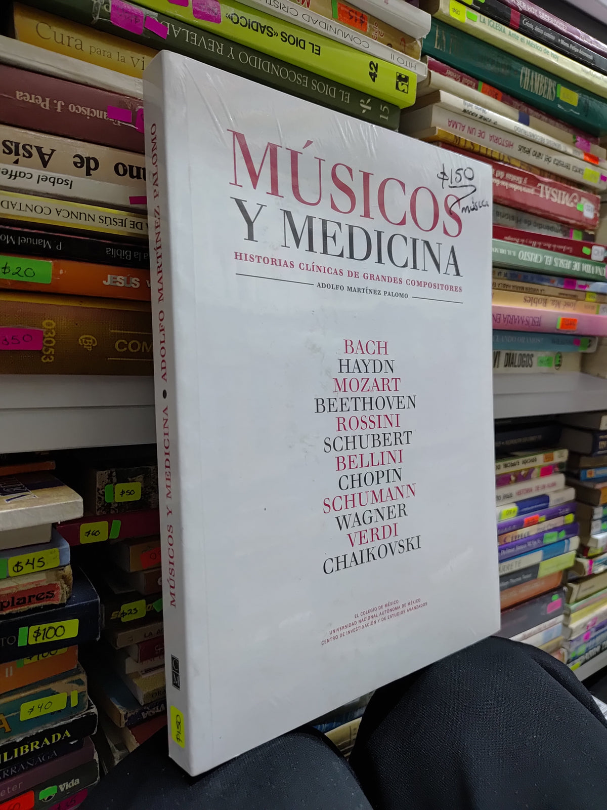 MUSICOS Y MEDICINA POR ADOLFO MARTINEZ PALOMO USADO MUSICA JUAREZ 507