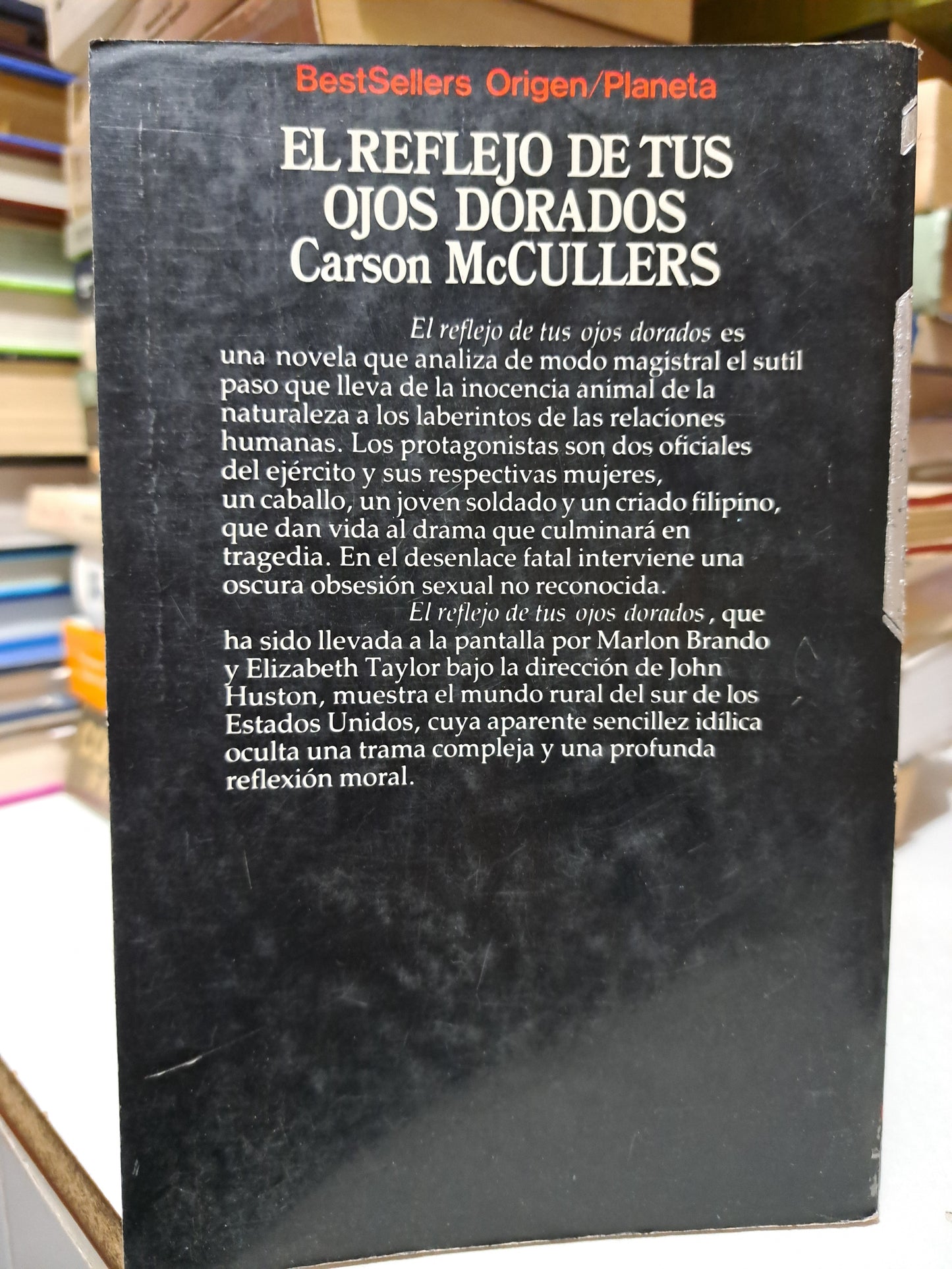 EL REFLEJO DE TUS OJOS DORADOS #20 C. MC CULLERS USADO NOVELA JUÁREZ