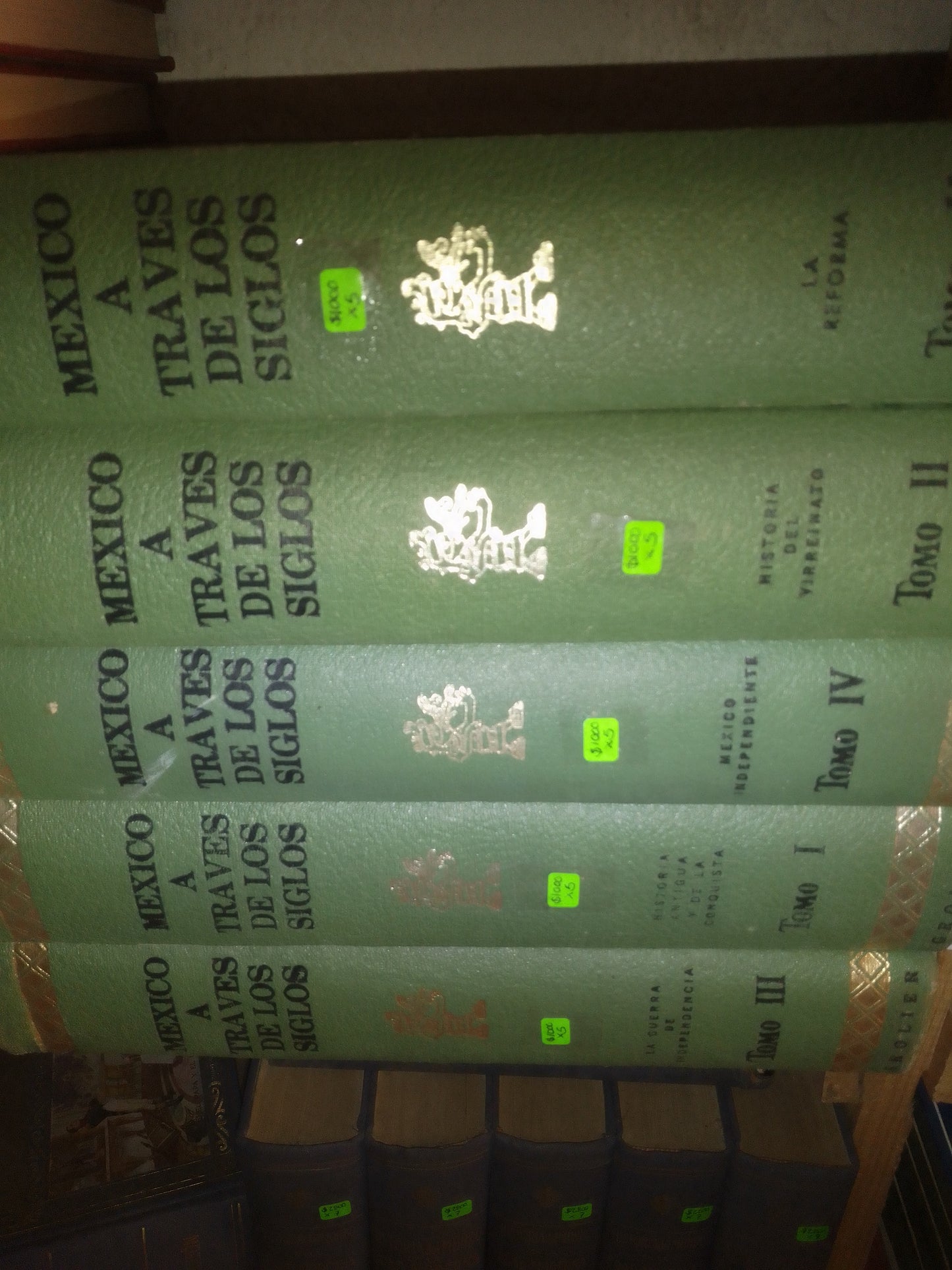 MEXICO A TRAVES DE LOS SIGLOS 5 TOMOS USADO HISTORIA LITERARIO 207