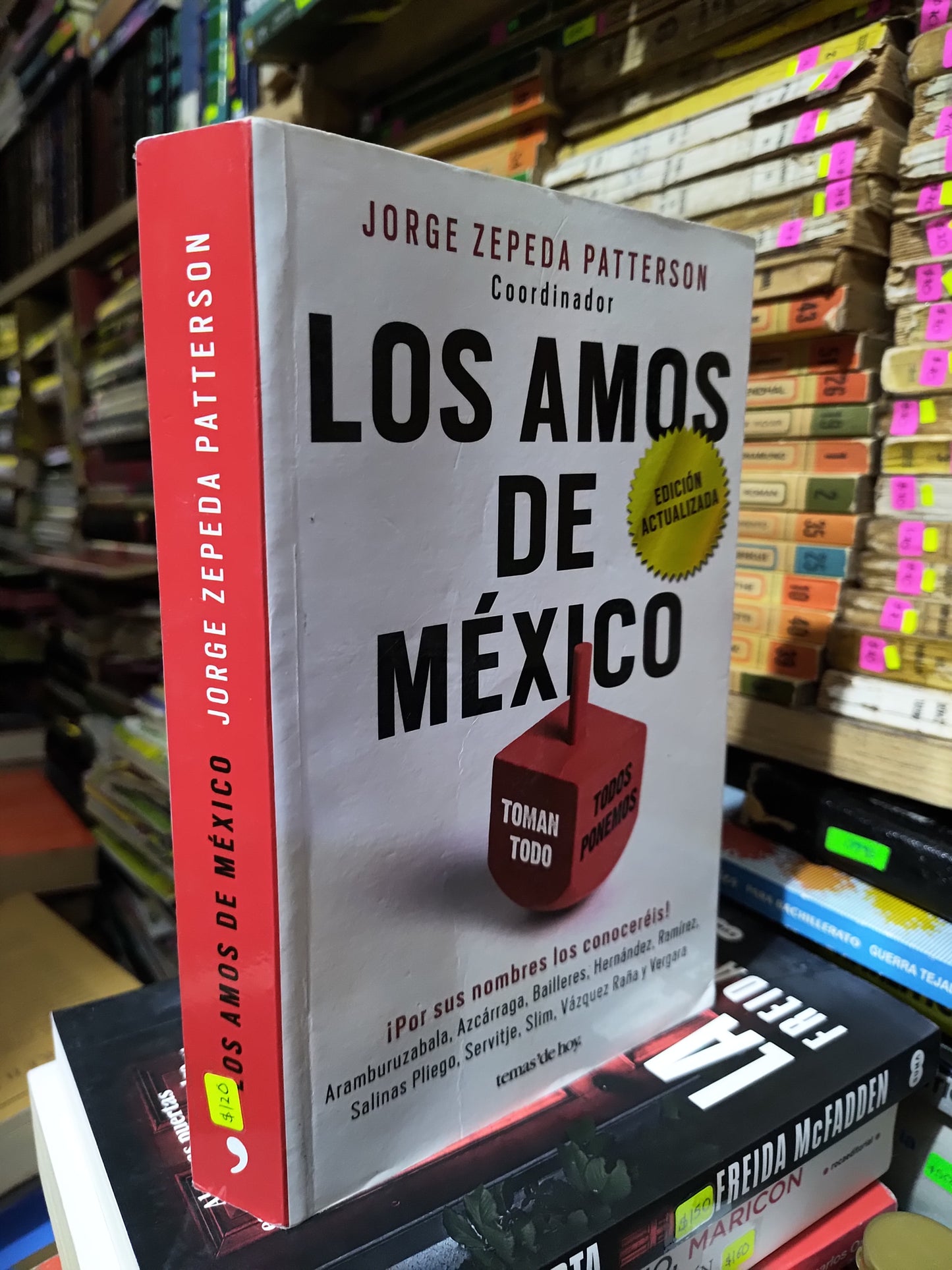 LOS AMOS DE MEXICO POR JORGE ZEPEDA PATTERSON USADO POLITICA JUAREZ 507