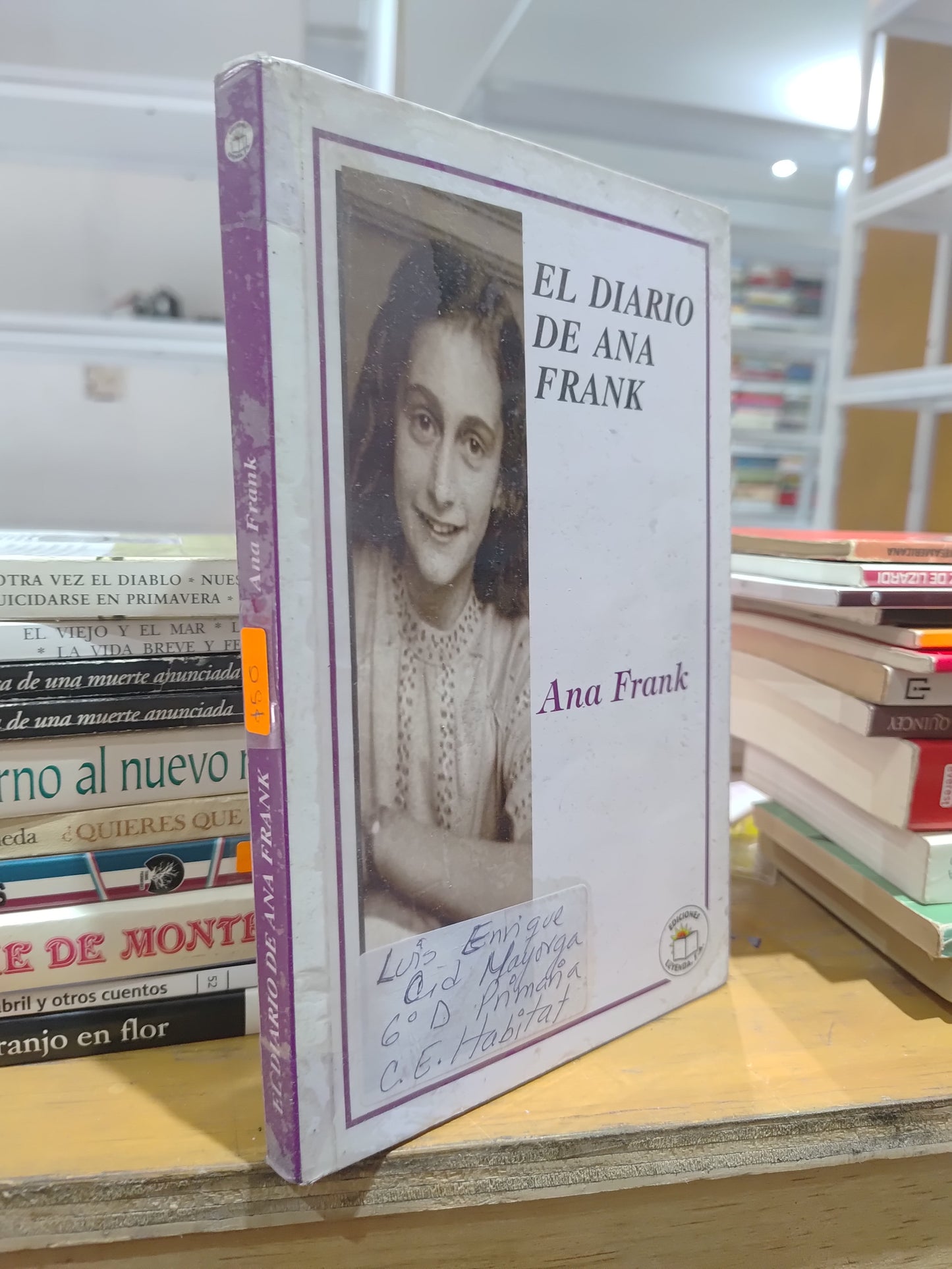 EL DIARIO DE ANA FRANK USADO NOVELAS JUAREZ 515
