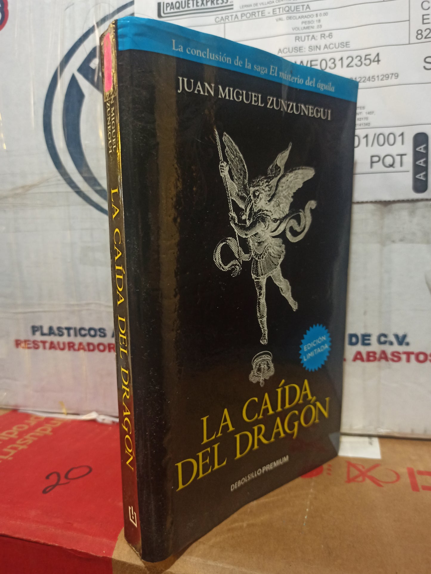LA CAIDA DEL DRAGÓN POR JUAN MANUEL ZUNZUNEGUI USADO NOVELAS JUÁREZ