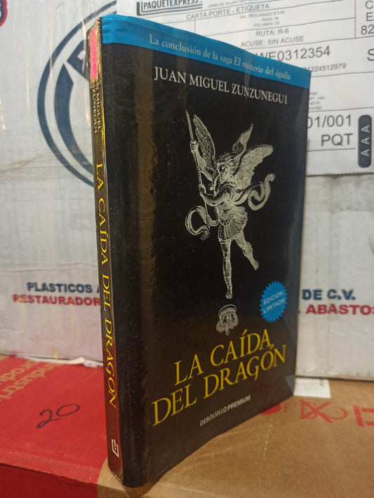 LA CAIDA DEL DRAGÓN POR JUAN MANUEL ZUNZUNEGUI USADO NOVELAS JUÁREZ