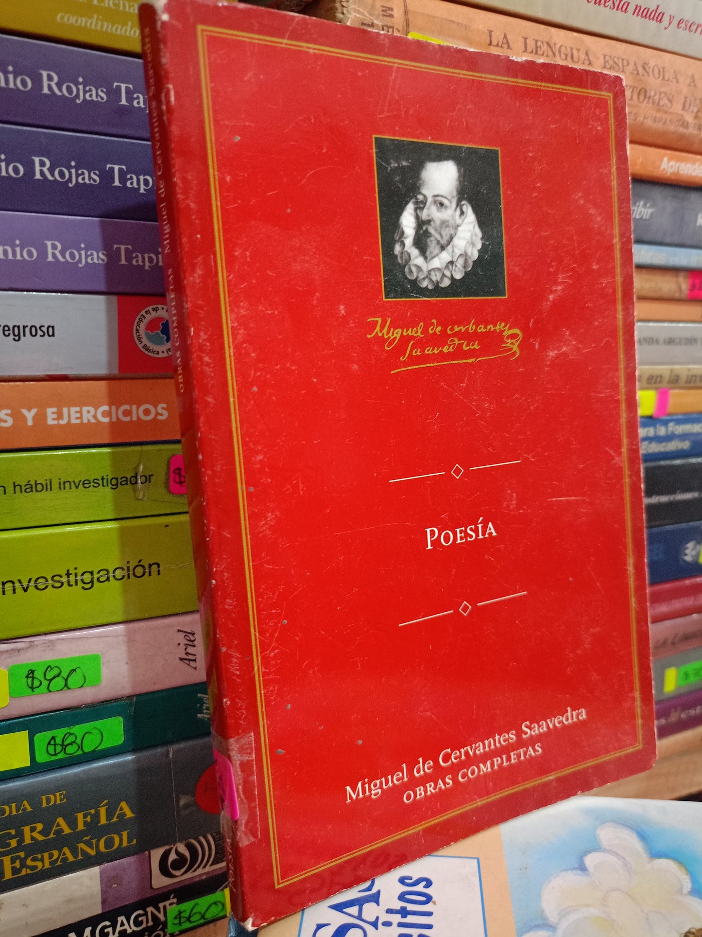 POESIA POR MIGUEL DE CERVANTES SAAVEDRA OBRAS COMPLETAS USADO POESIA LITERARIO 305