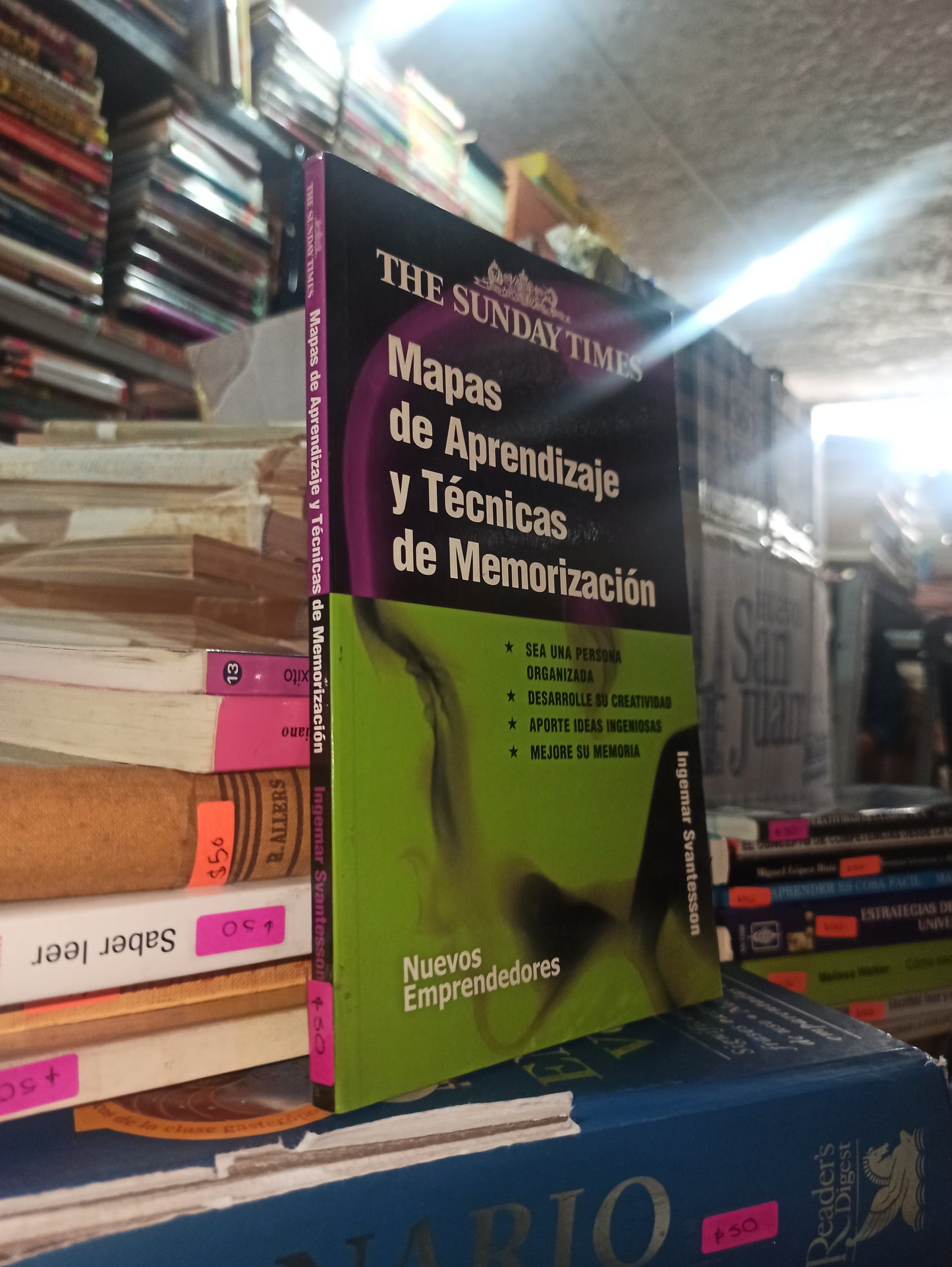 MAPAS DE APRENDIZAJES Y TECNICAS DE MEMORIZACION POR INGEMAR SVANTESSON USADO EDUCACIÓN ALDAMA