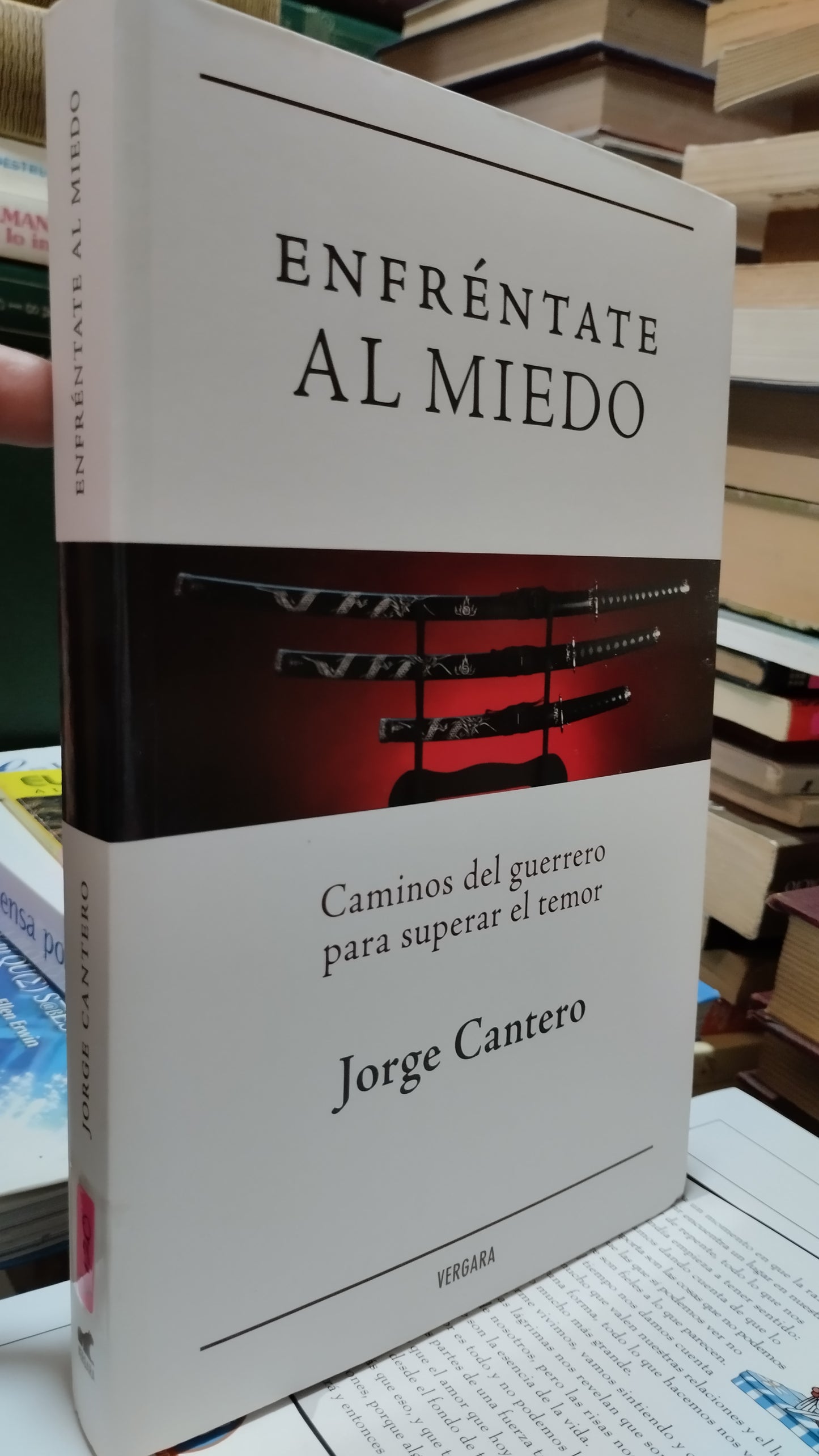 ENFRENTATE AL MIEDO POR JORGE CANTERO LIBRO USADO SUPERACION PERSONAL ALDAMA