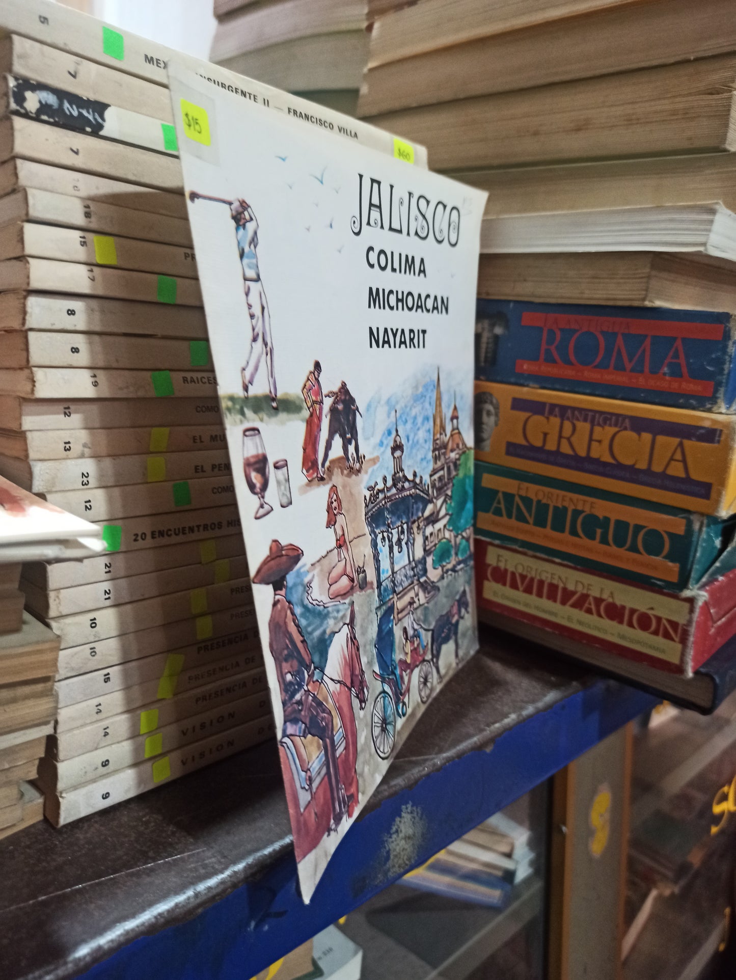 JALISCO COLIMA MICHOACAN NAYARIT POR CONSEJO NACIONAL DE TURISMO USADO HISTORIA ALDAMA