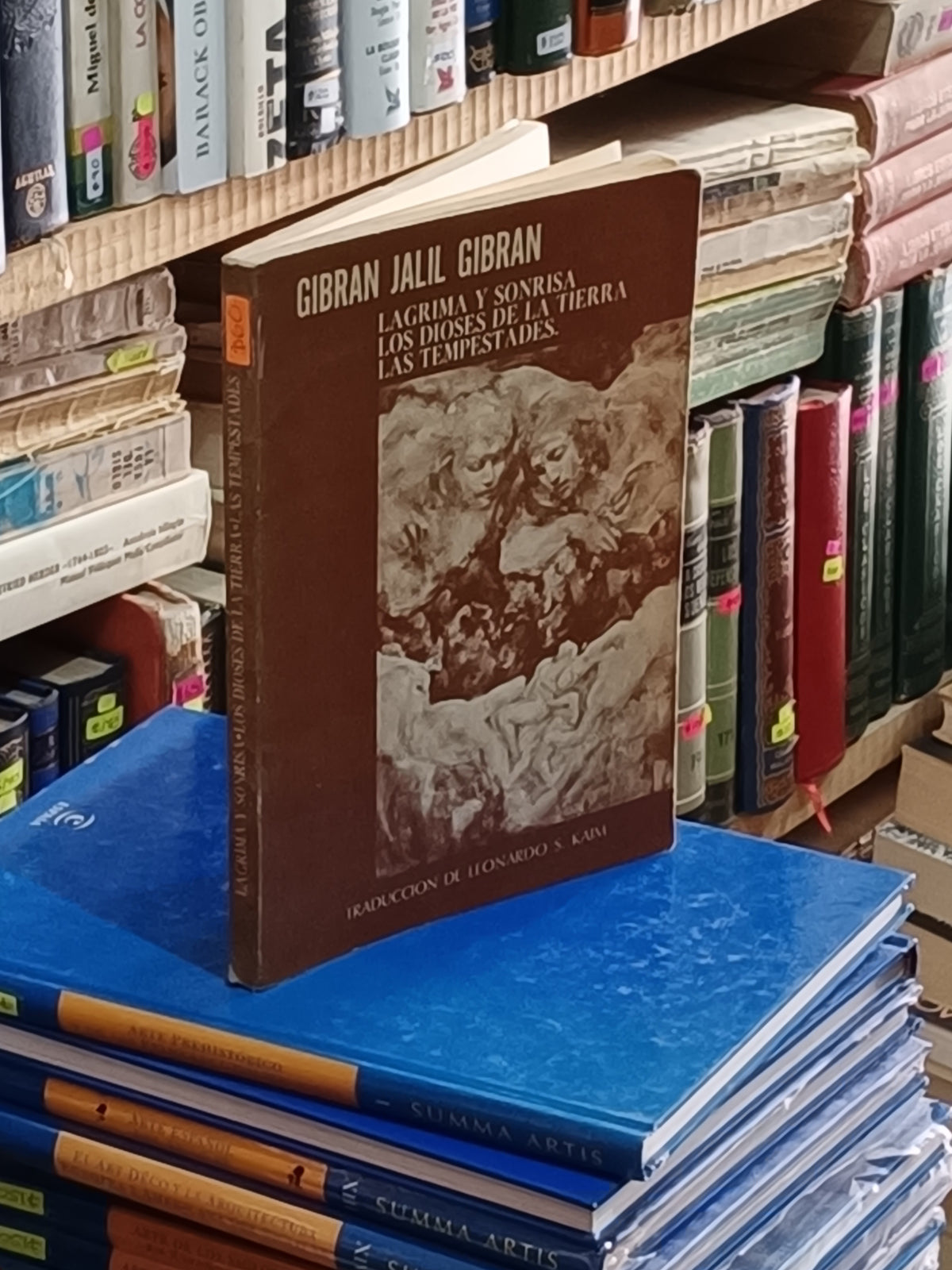 LAGRIMA Y SONRISA LOS DIOSES DE LA TIERRA LAS TEMPESTADES GIBRAN JALIL GIBRAN USADO NOVELA LITERARIO 305