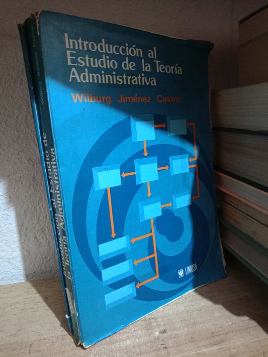 INTRODUCCION AL ESTUDIO DE LA TEORIA ADMINISTRATIVA POR WILBURG JIMENEZ CASTRO USADO ADMN LITERARIO 305