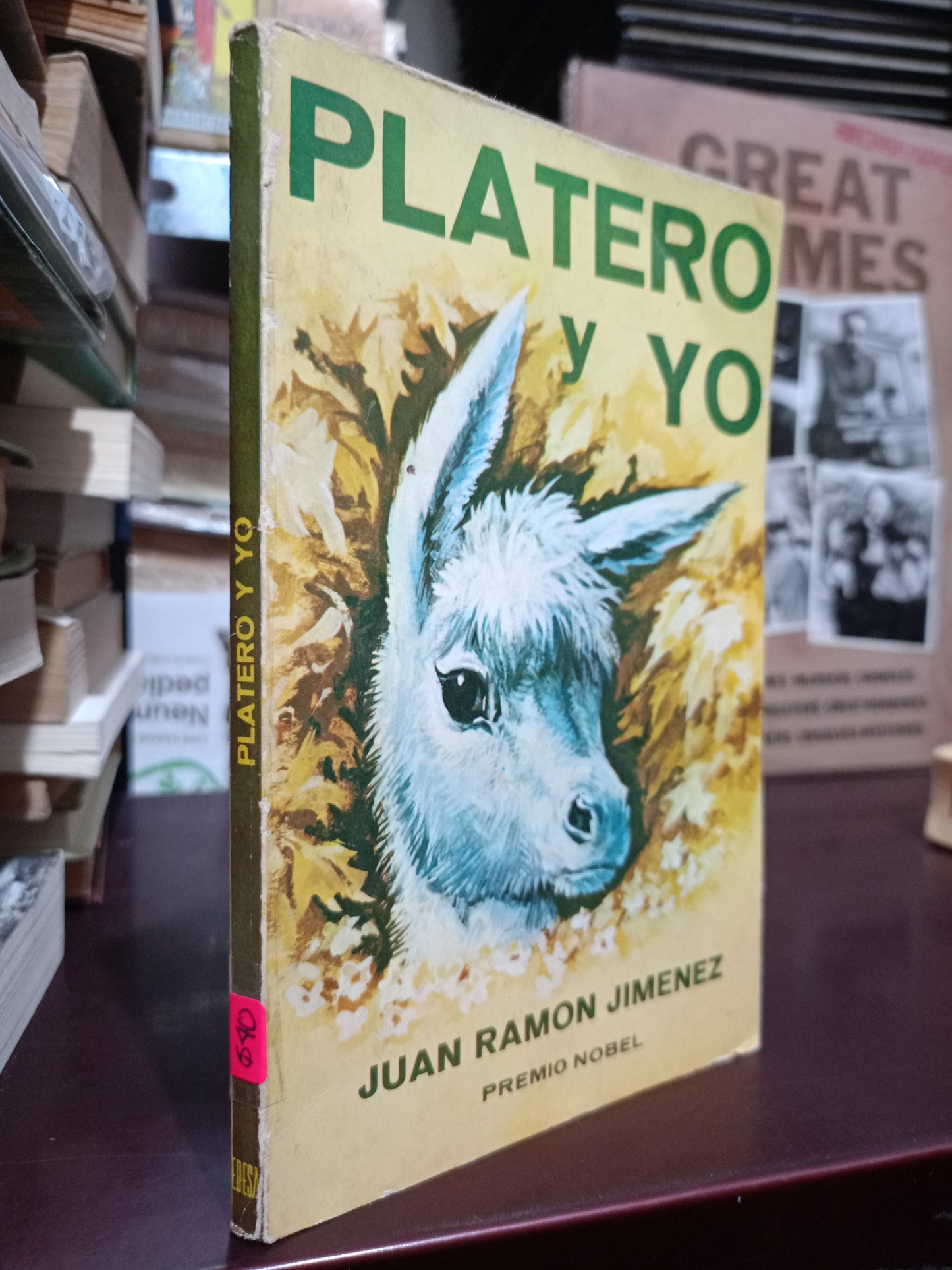 PLATERO Y YO JUAN RAMON JIMENEZ USADO NOVELA LITERARIO 305