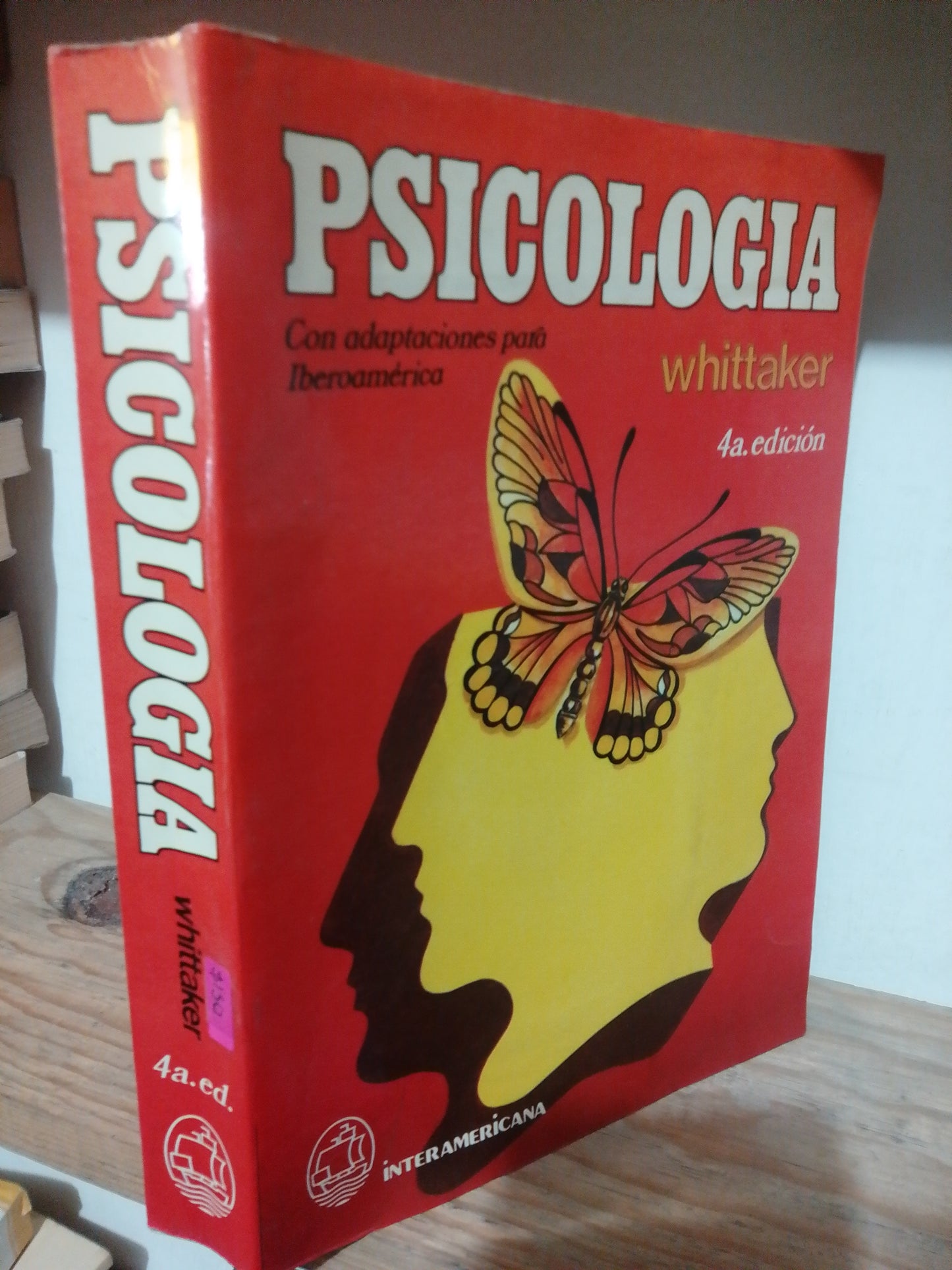 PSICOLOGIA POR JAMES O. WHITTAKER USADO PSICOLOGIA JUAREZ