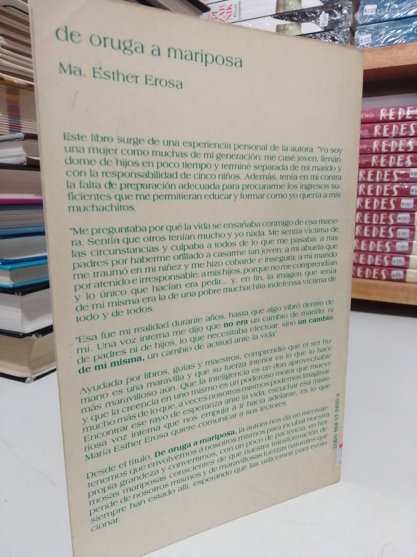 DE ORUGA A MARIPOSA POR MA. ESTHER EROSA USADO SUP.PERSONAL JUÁREZ