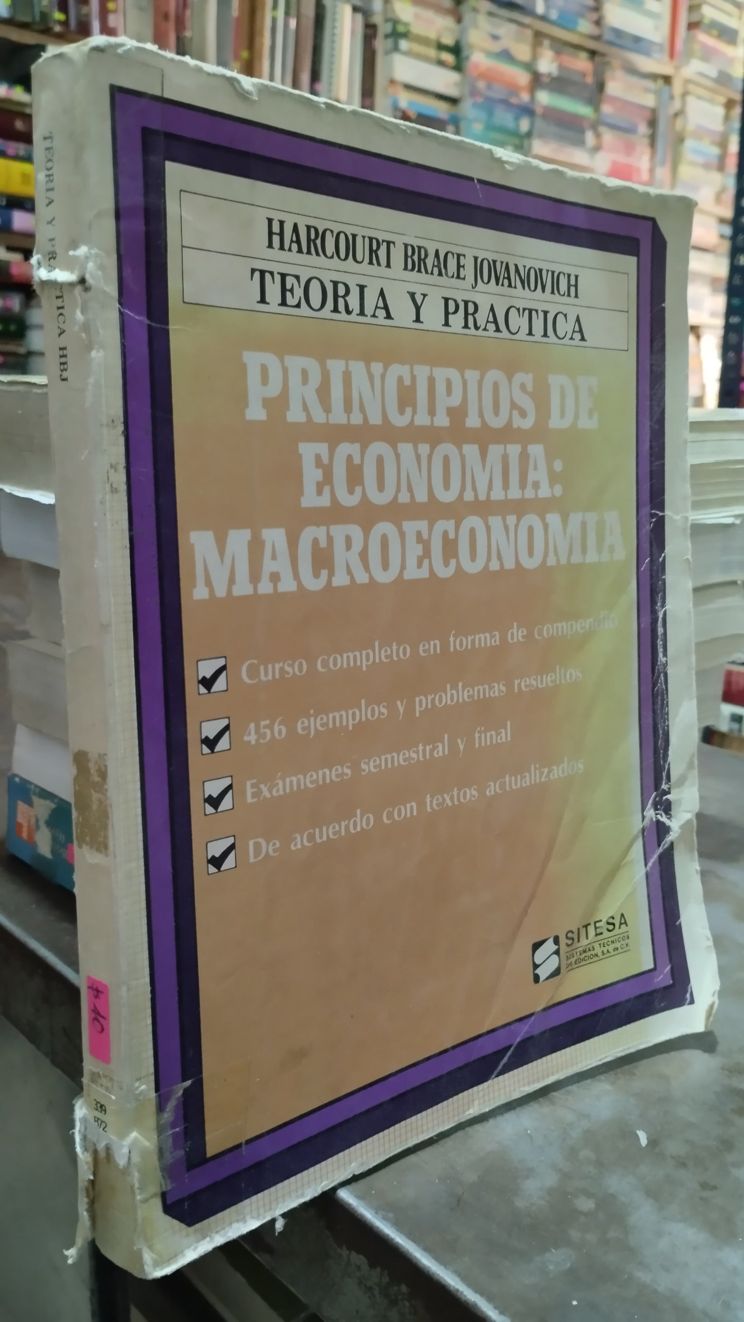 PRINCIPIOS DE ECONOMIA MACROECONOMIA POR HARCOURT BRACE JOVANOVICH LIBRO USADO ADMINISTRACION ALDAMA