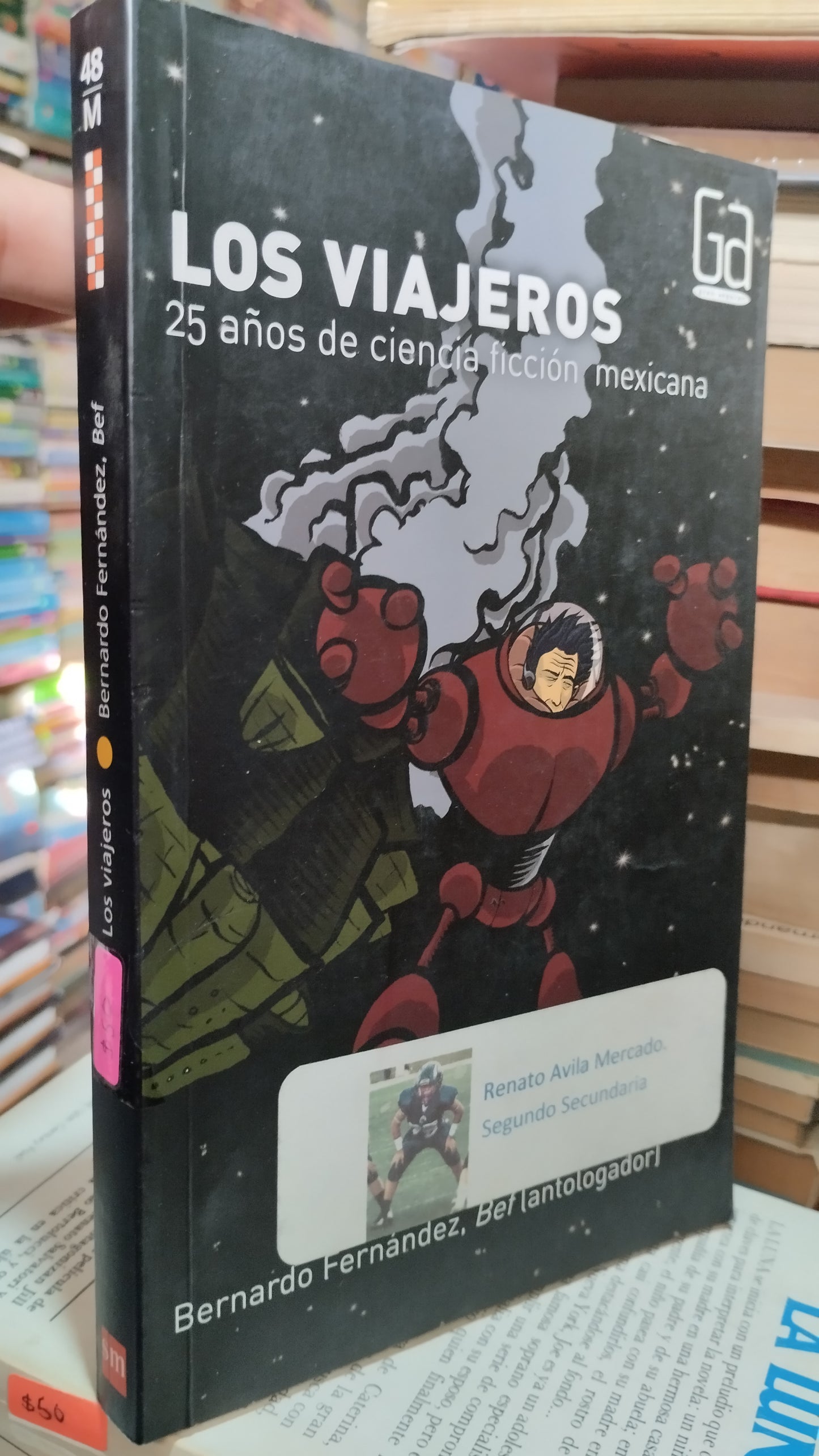 LOS VIAJEROS POR BERNARDO FERNÁNDEZ LIBRO USADO NOVELAS ALDAMA
