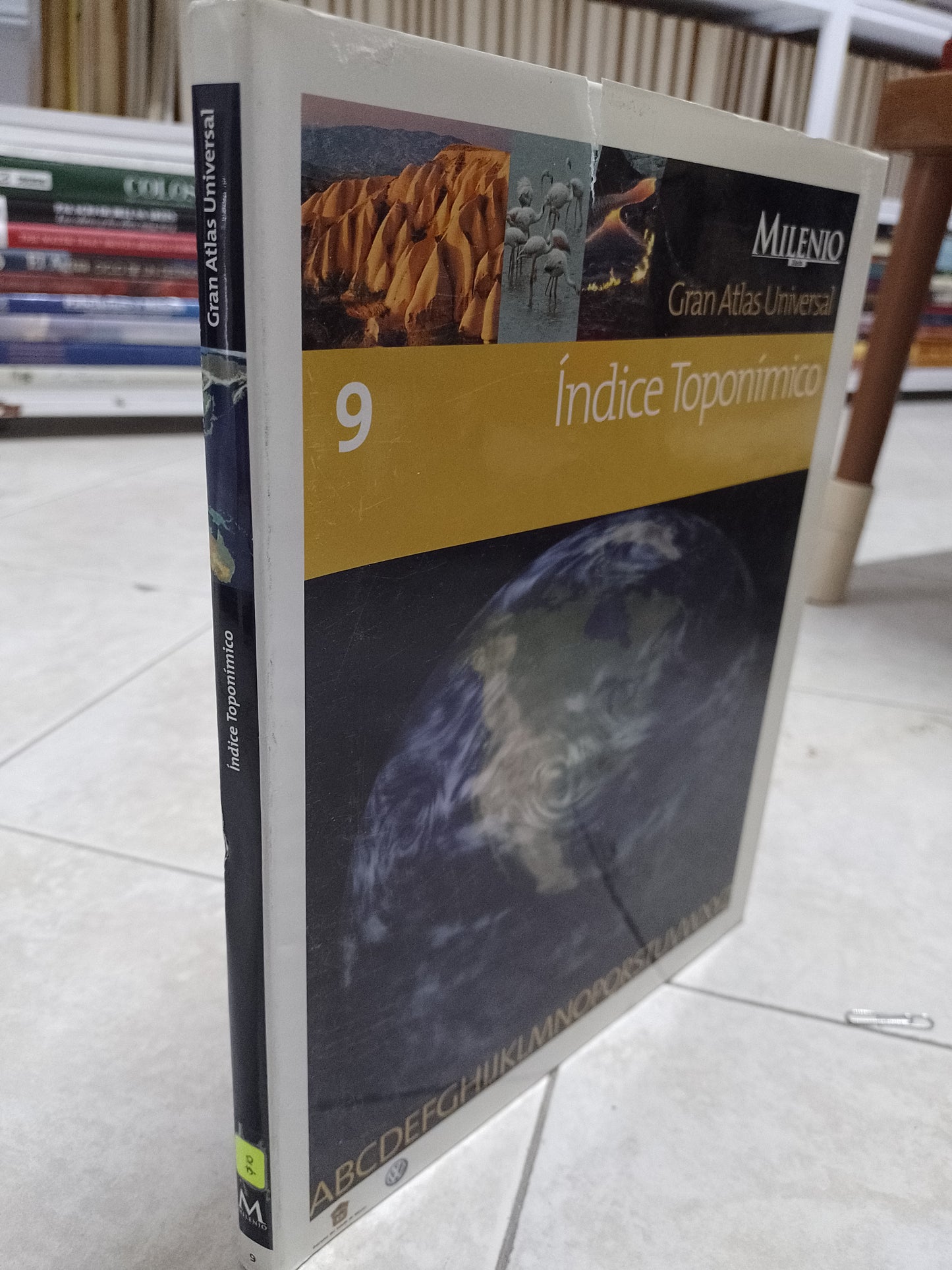 INDICE TOPONIMICO 9 POR GRAN ATLAS UNIVERSAL USADO GEOGRAFIA JUAREZ 515