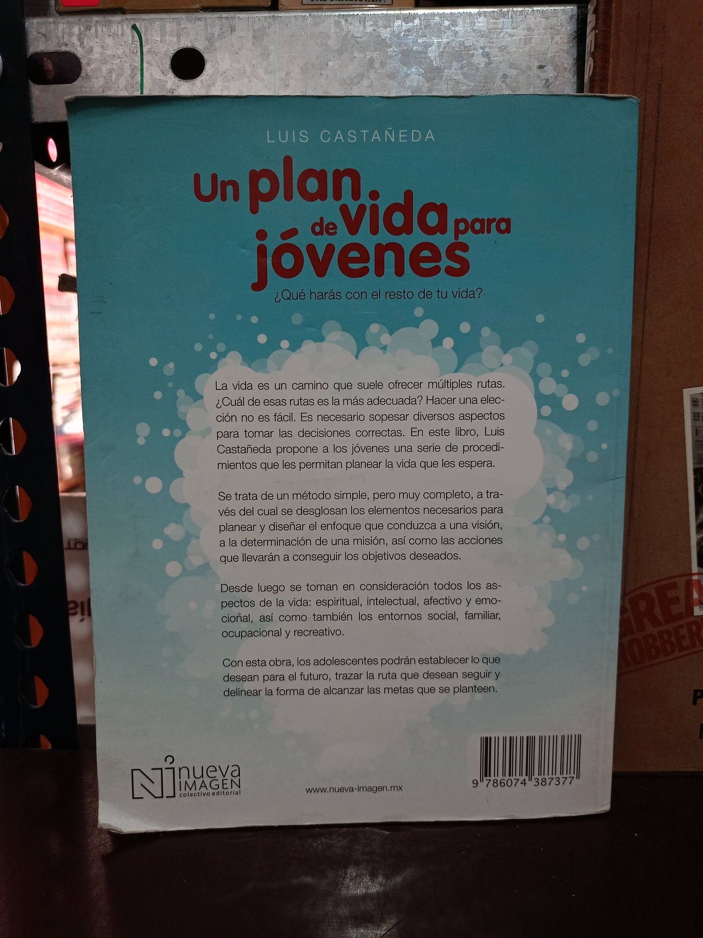 UN PLAN DE VIDA PARA JÓVENES POR LUIS CASTAÑEDA USADO SUPERACIÓN PERSONAL LITERARIO 305