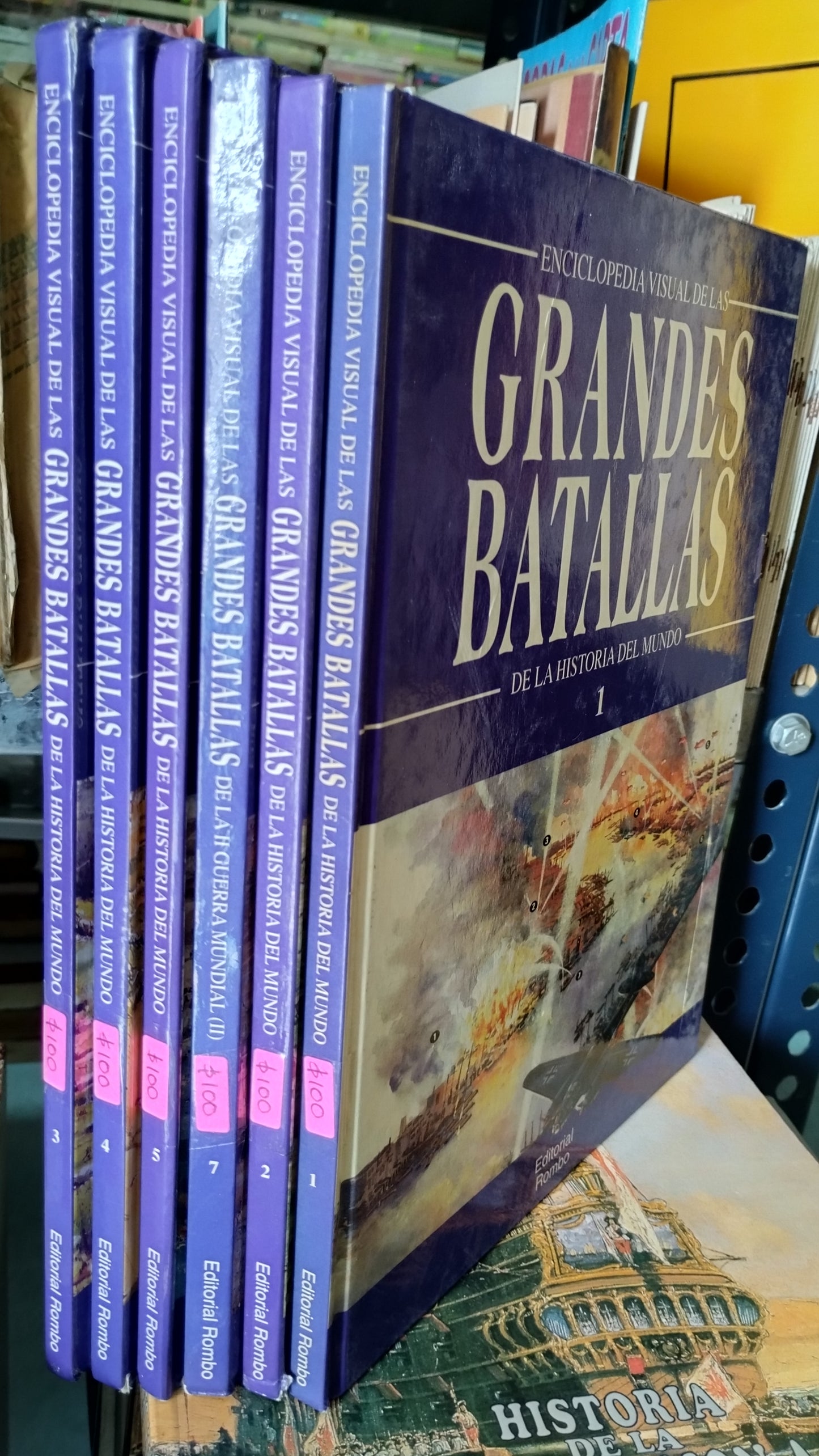 ENCICLOPEDIA VISUAL DE LAS GRANDES BATALLAS 6 TOMOS LIBRO USADO HISTORIA ALDAMA