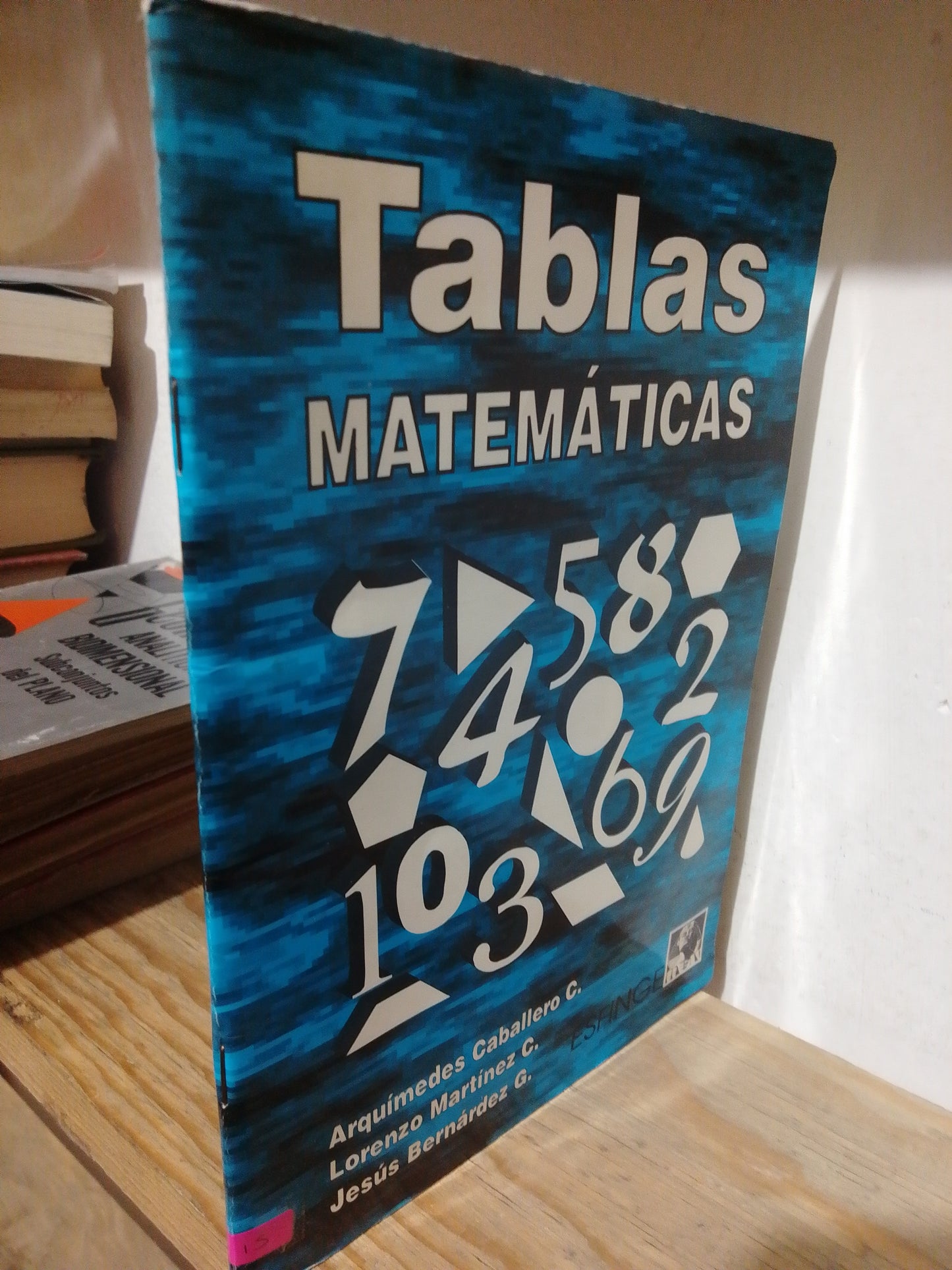 TABLAS MATEMATICAS POR ARQUIMIDES CABALLERO USADO MATEMATICAS JUAREZ