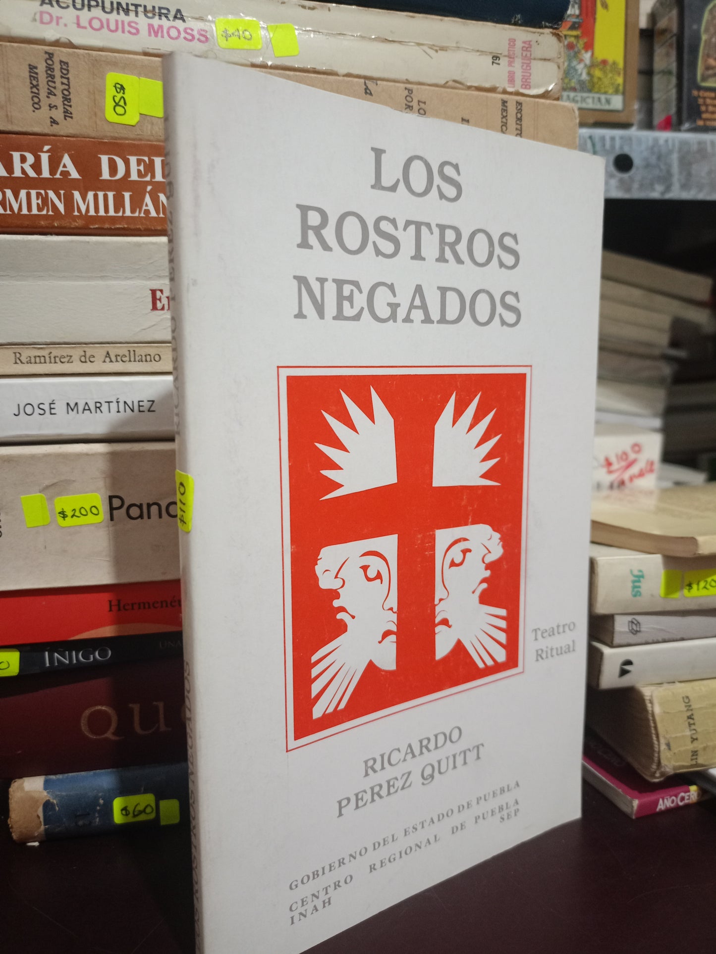 LOS ROSTROS NEGADOS POR RICARDO PEREZ QUITT USADO HISTORIA LITERARIO 305