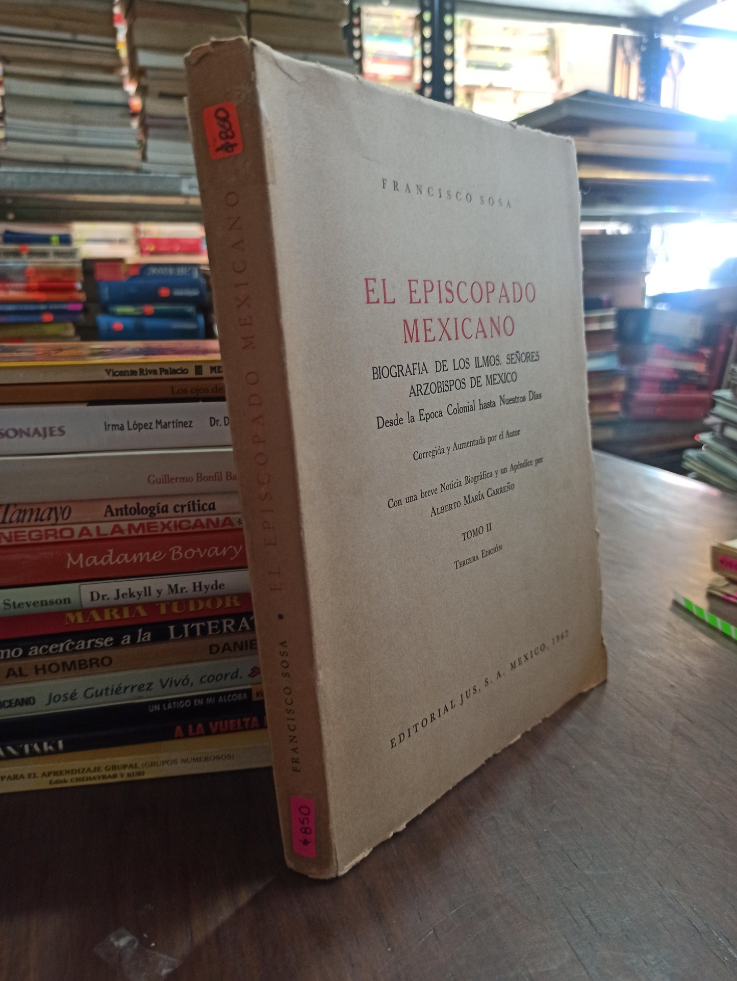 EL EPISCOPADO MEXICANO POR FRANCISCO SOSA USADO ANTIGUOS ALDAMA