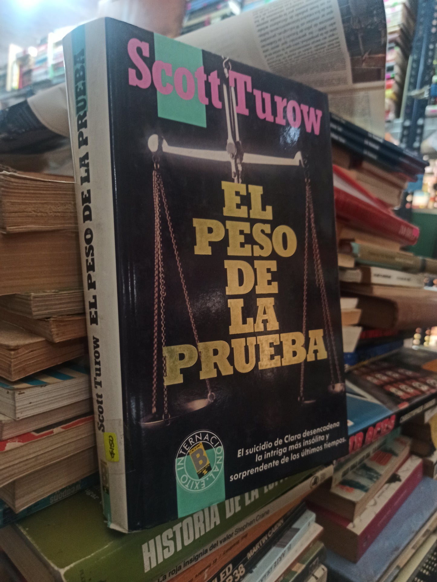 EL PESO DE LA PRUEBA POR SCOTT TUROW USADO NOVELAS ALDAMA